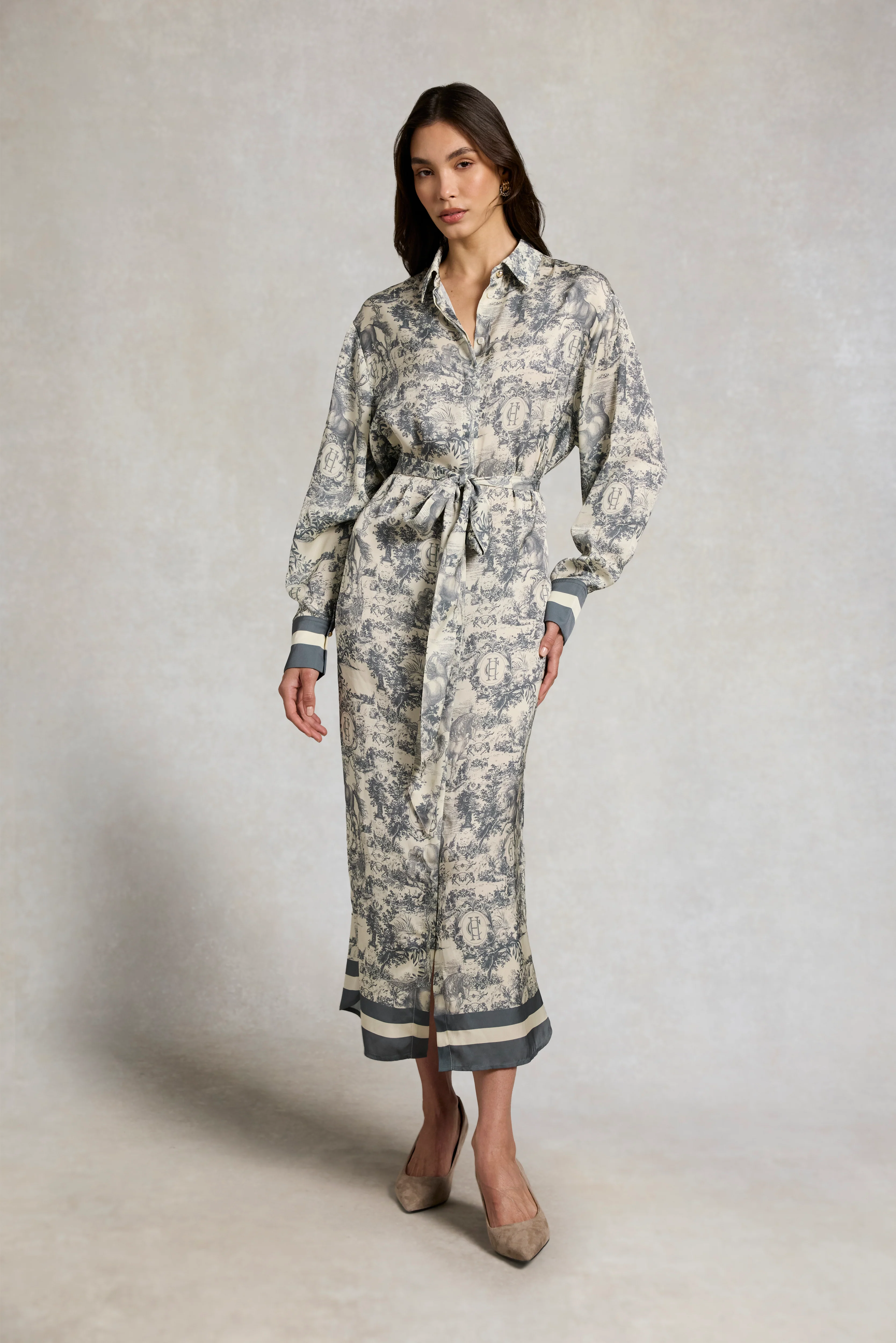 Riviera Shirt Dress (Vintage Chateau Steel Blue) - Image 5