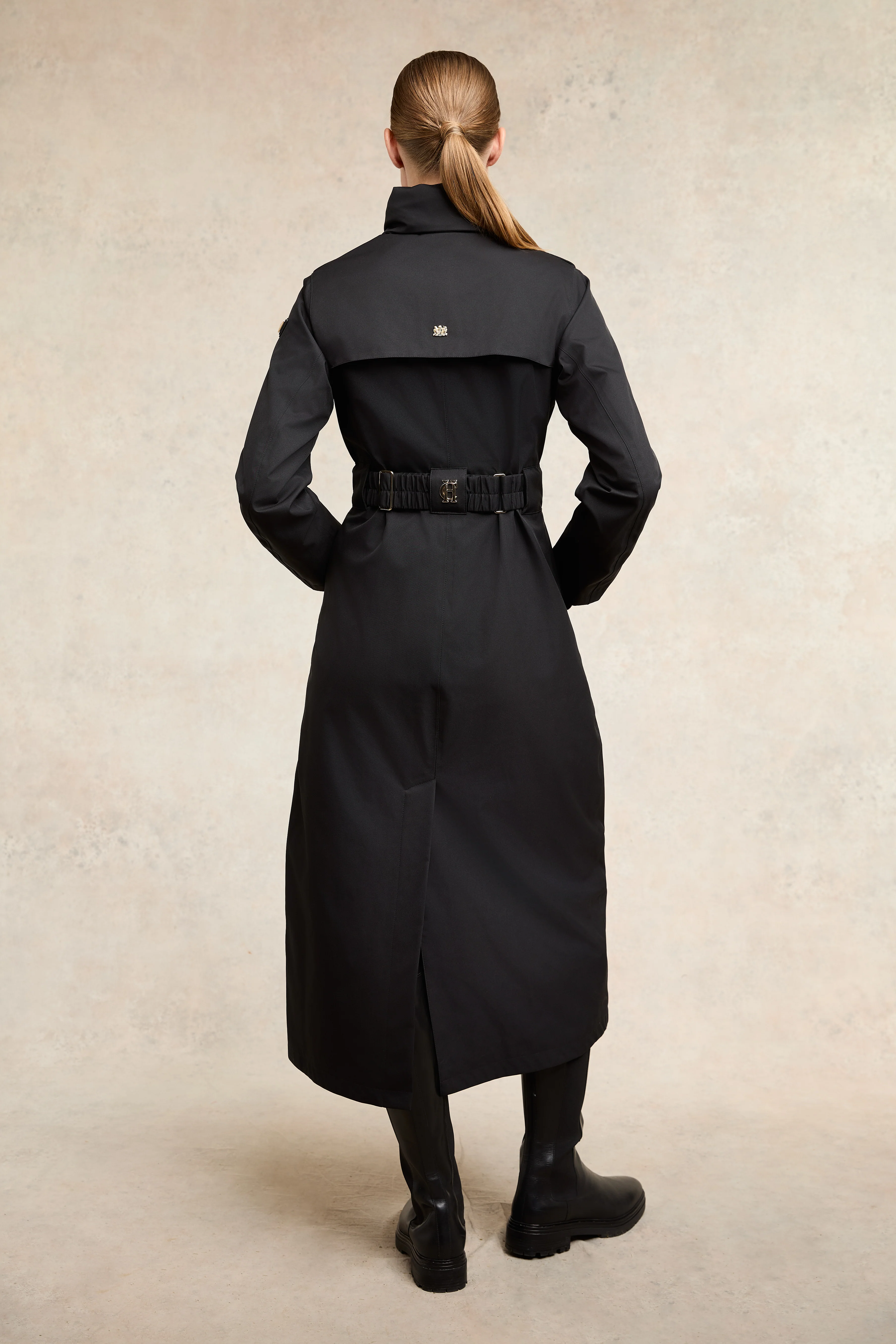Rosedale Waterproof Longline Coat (Black) - Image 6