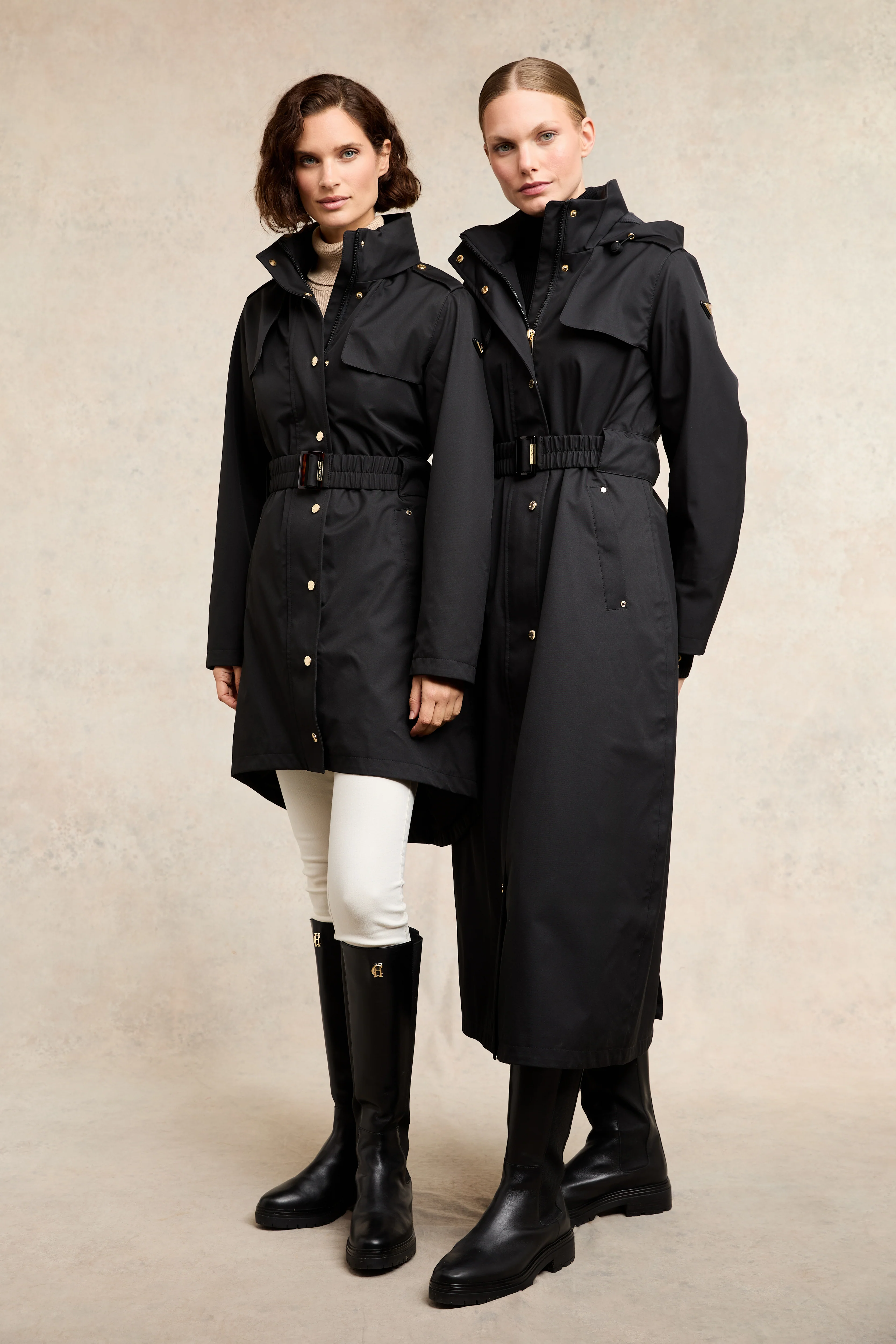 Rosedale Waterproof Longline Coat (Black) - Image 7