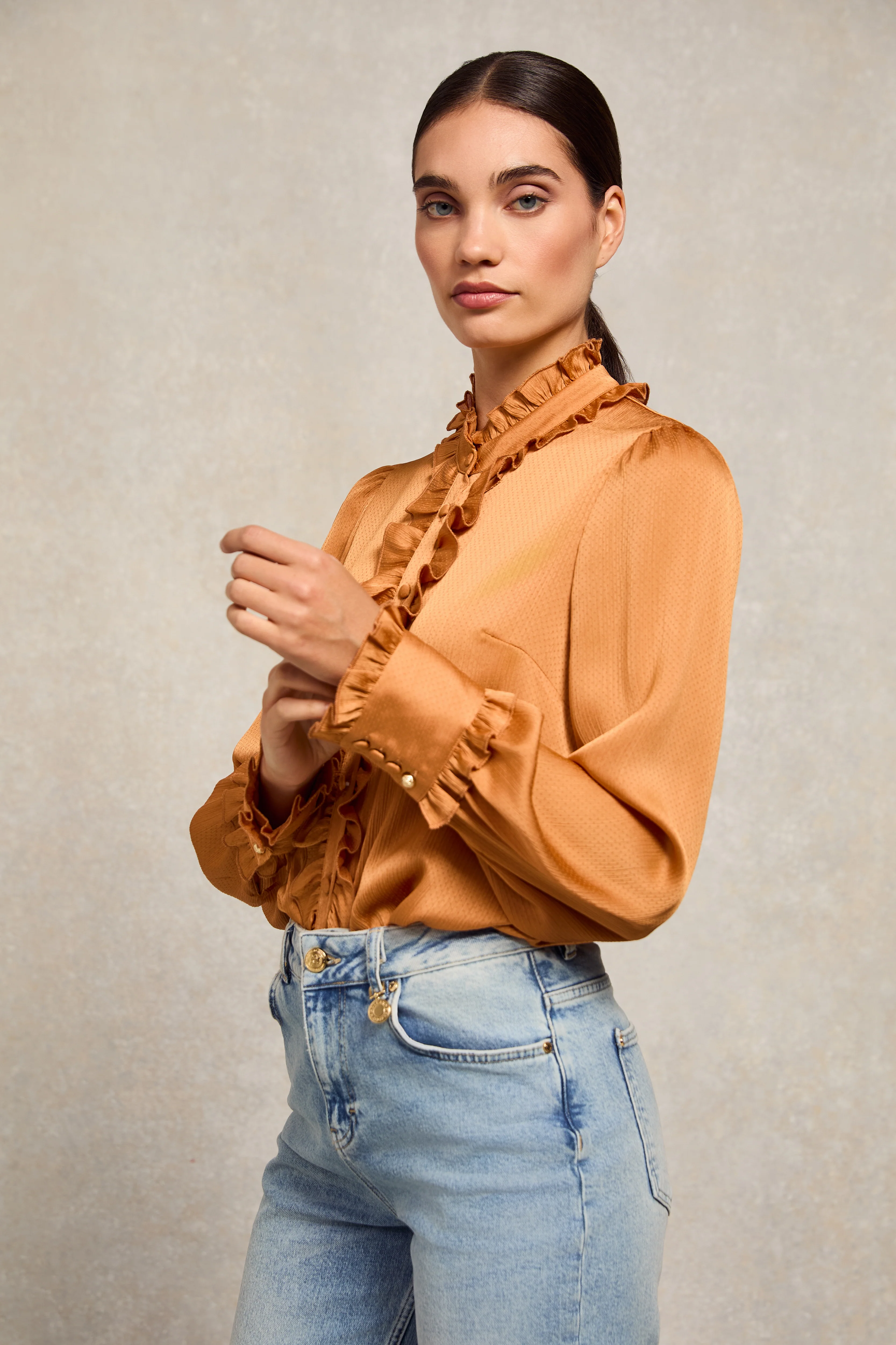 Ruby Ruffle Shirt (Sienna) - Image 2