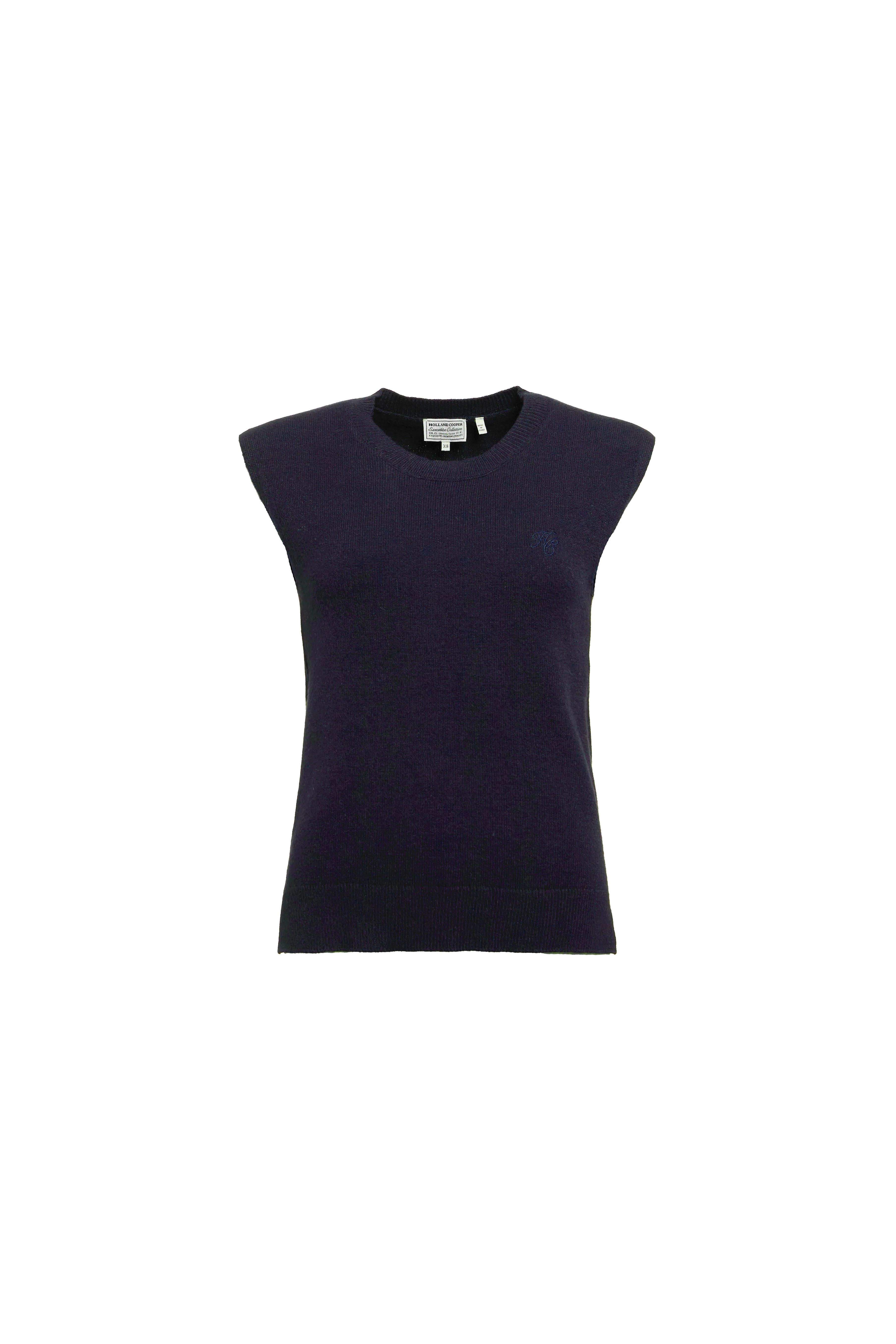 Sarah Knitted Tank (Ink Navy) - Image 4