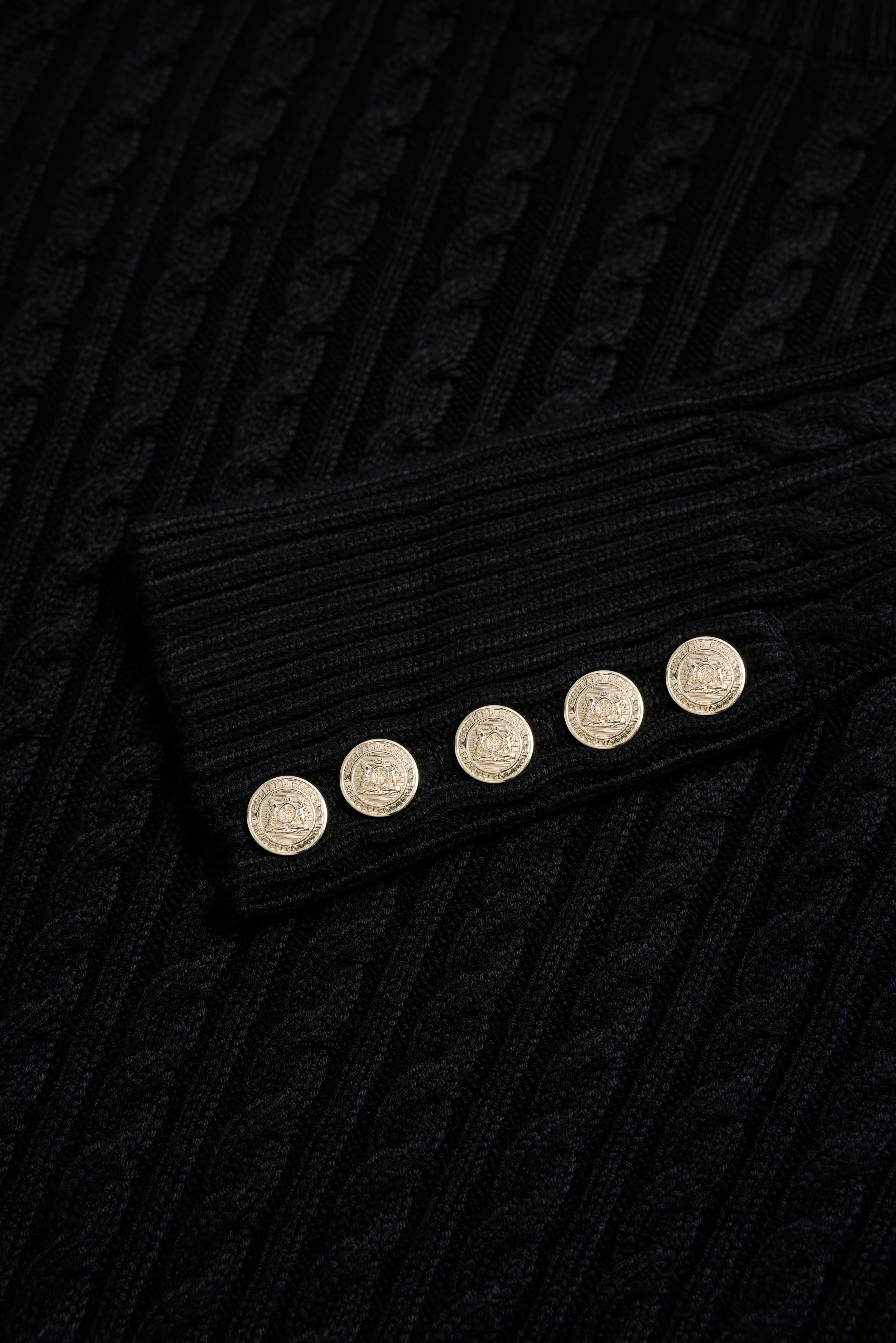 Seattle Cable Crew Knit (Black) - Image 7