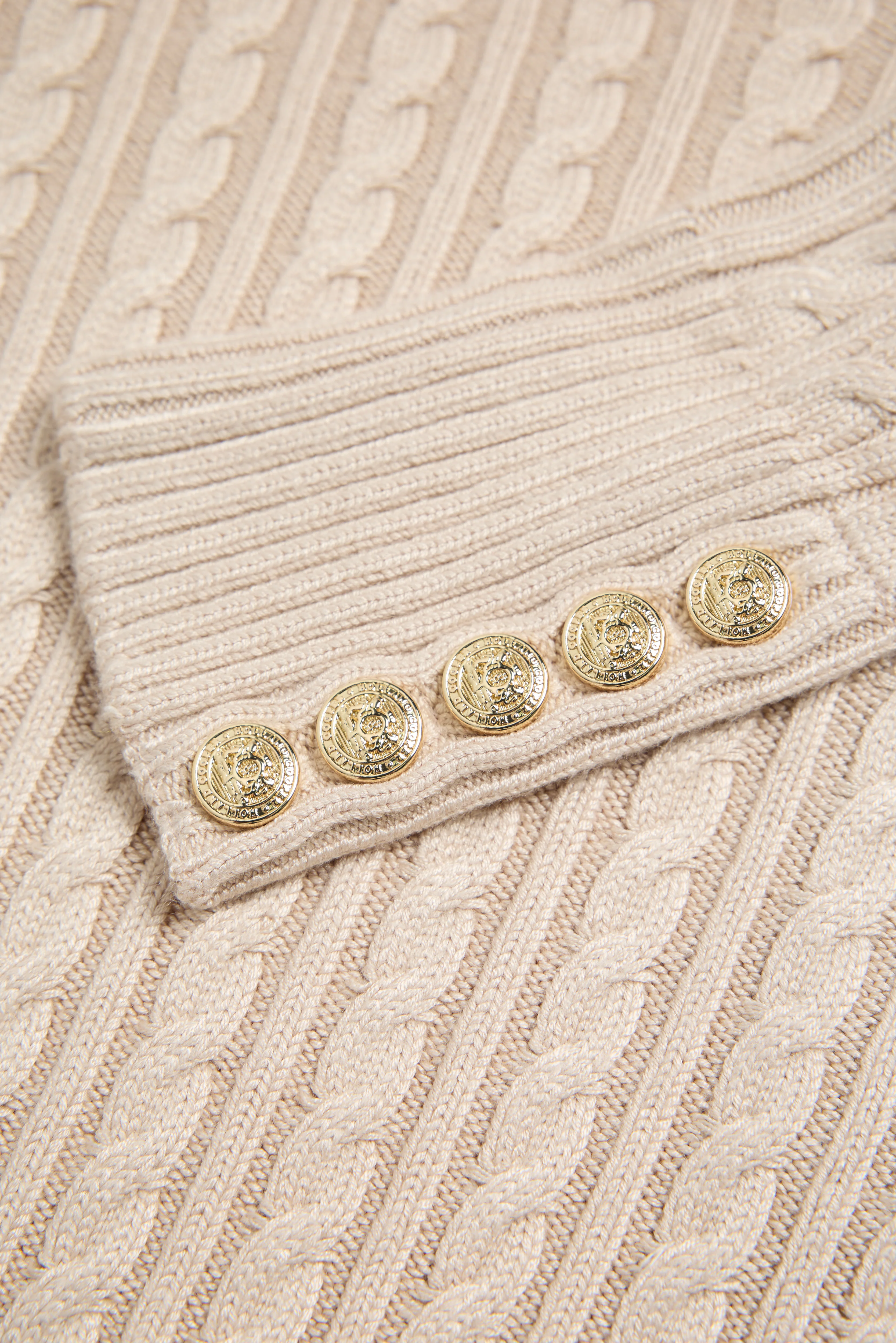 Seattle Roll Neck Cable Knit (Oatmeal) - Image 7