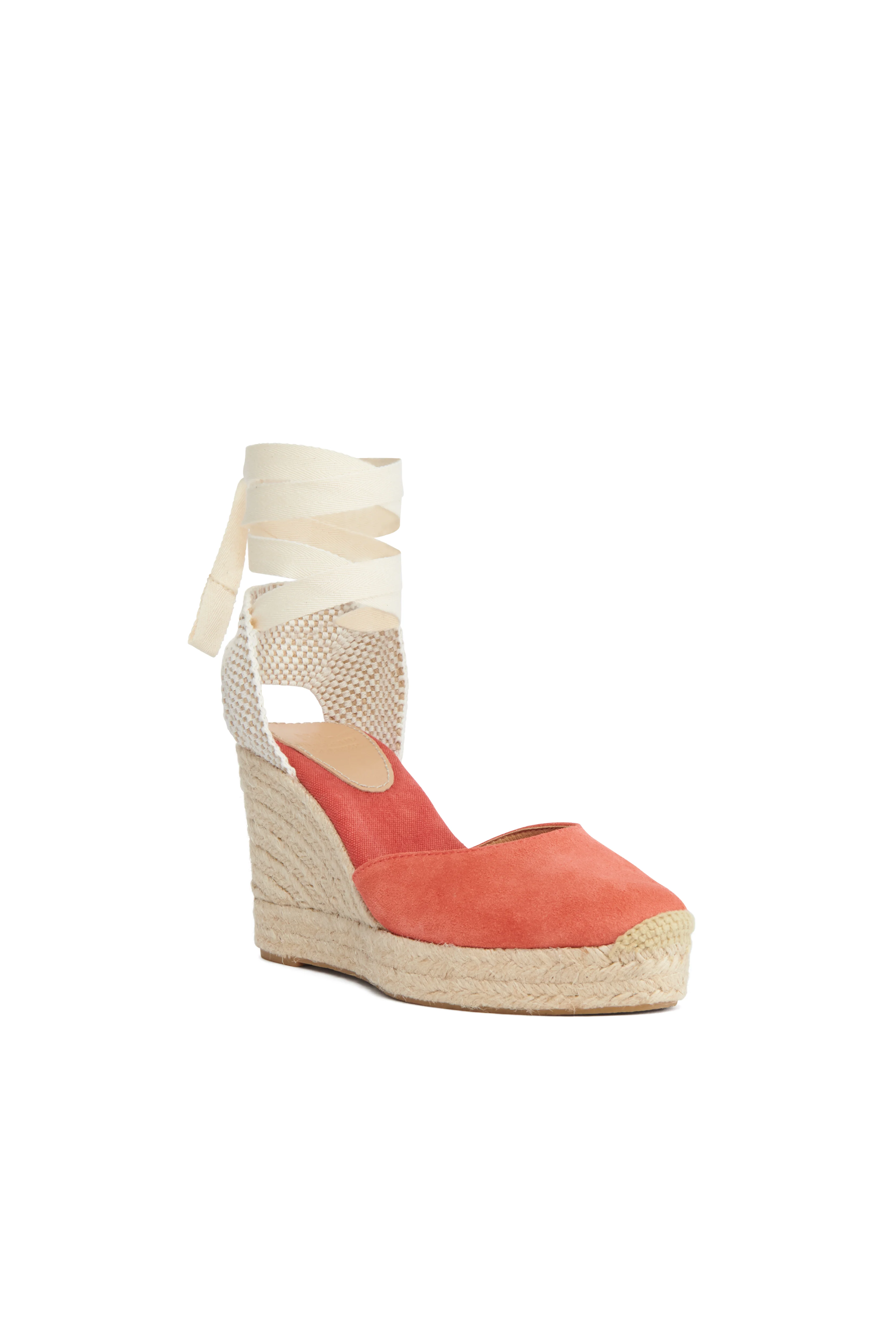 Seville Wedge Espadrille (Coral) - Image 4