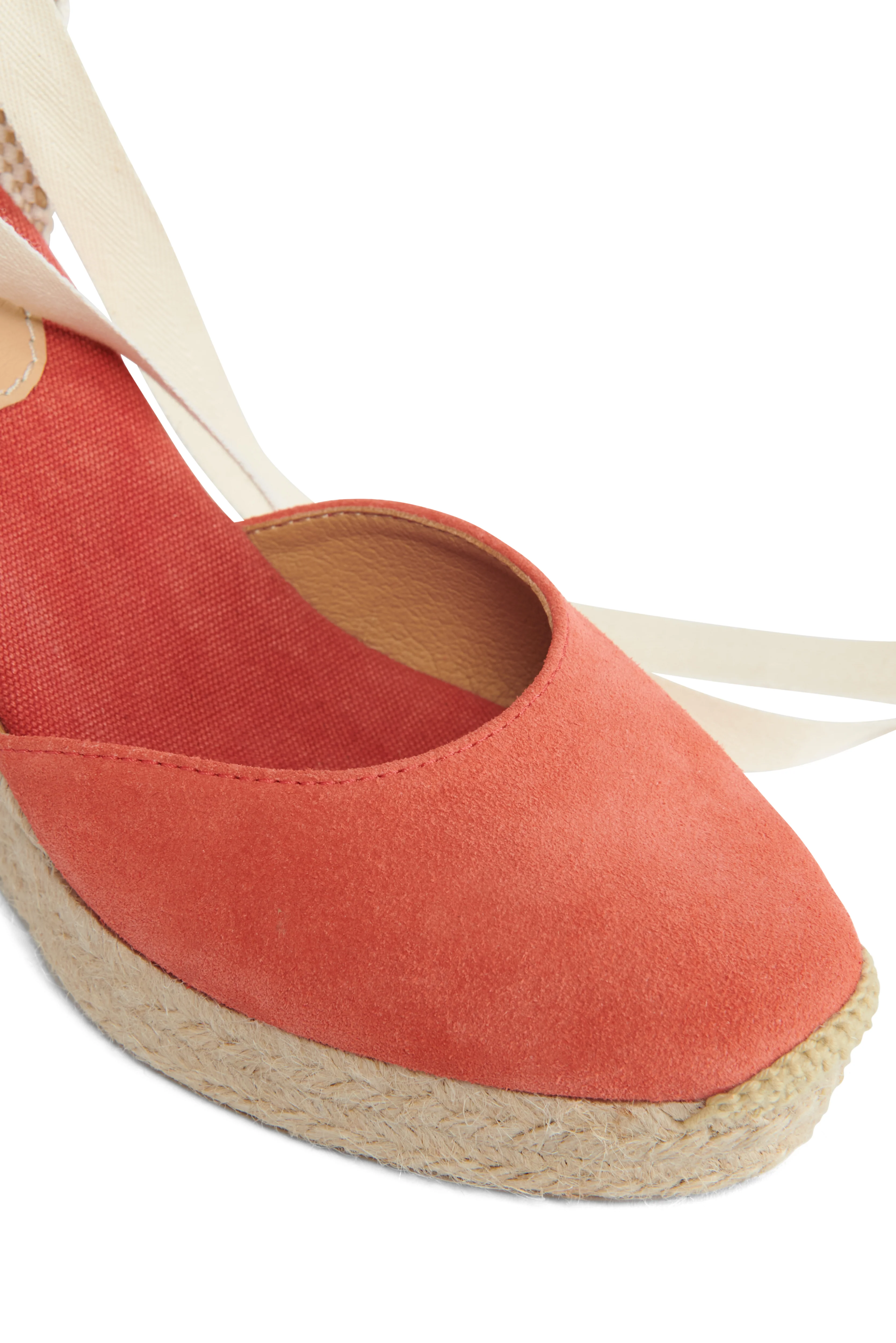 Seville Wedge Espadrille (Coral) - Image 8