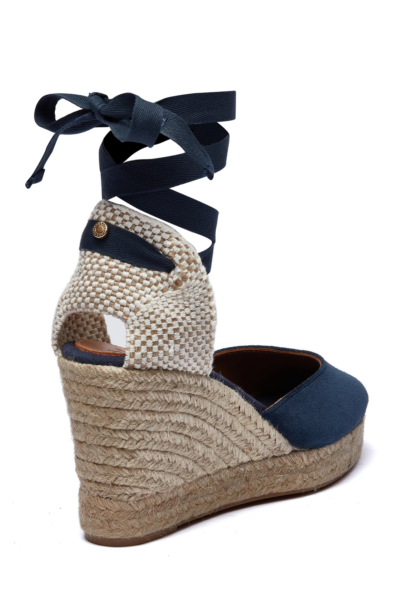 Seville Wedge Sandal (Navy) - Image 3