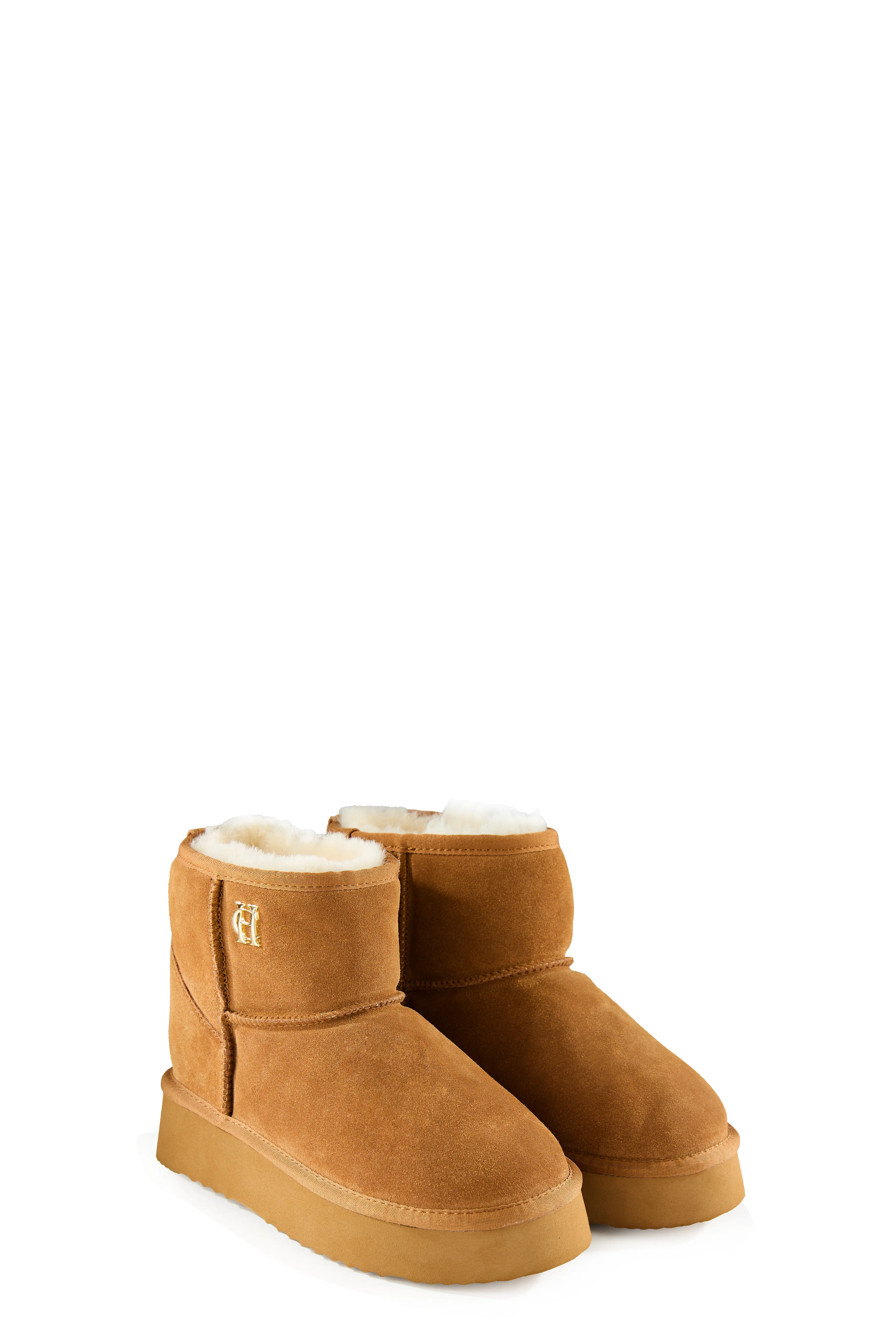 Shearling Platform Boot (Tan) - Image 5