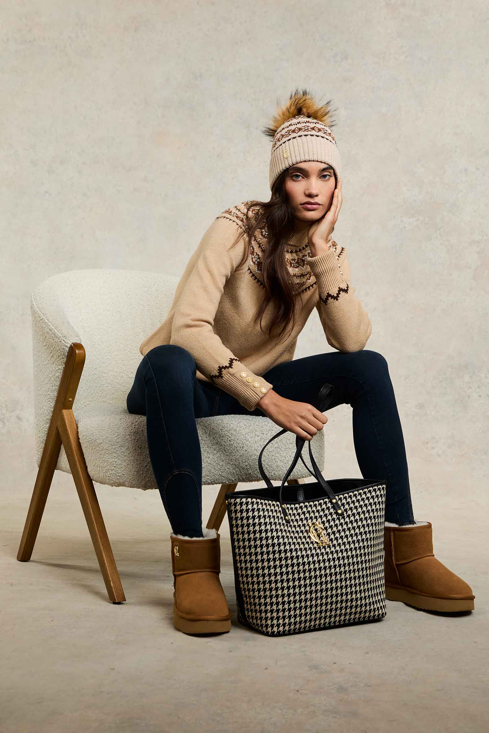 Shearling Platform Boot (Tan) - Image 7