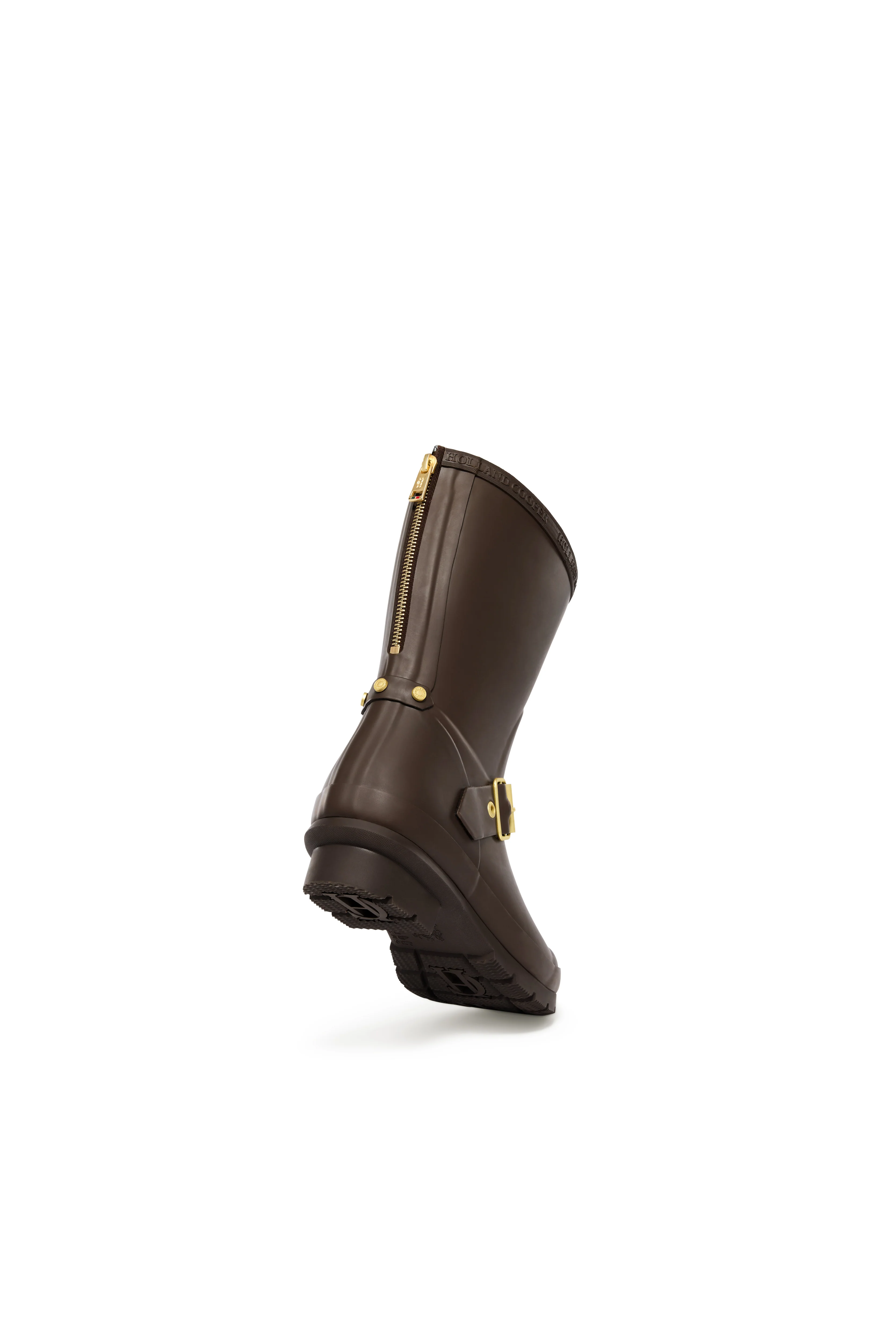 Sherpa Lined Chelsea Wellington (Chocolate Matte Gold) - Image 5