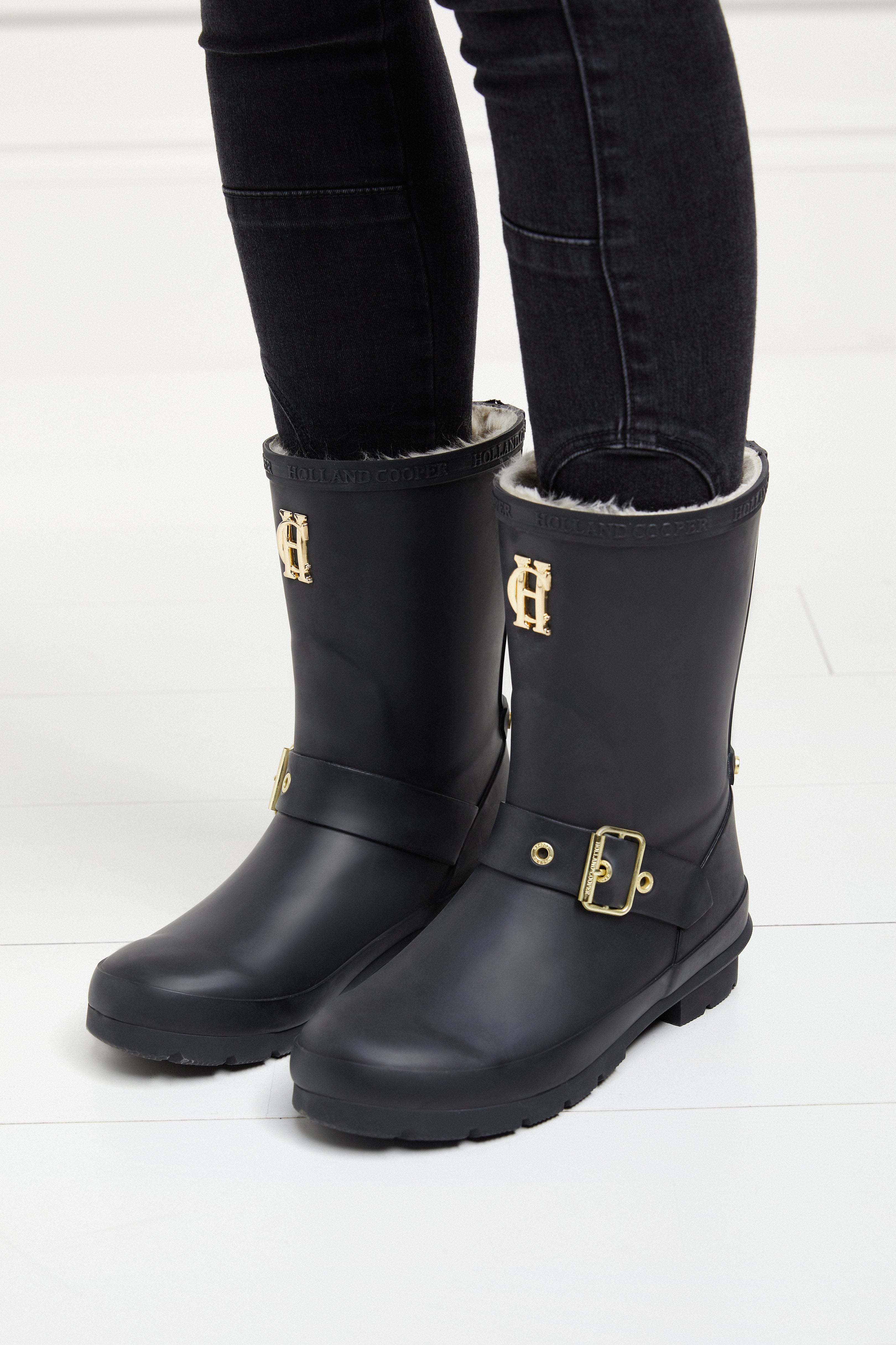 Sherpa Lined Chelsea Wellington (Matte Black) - Image 3
