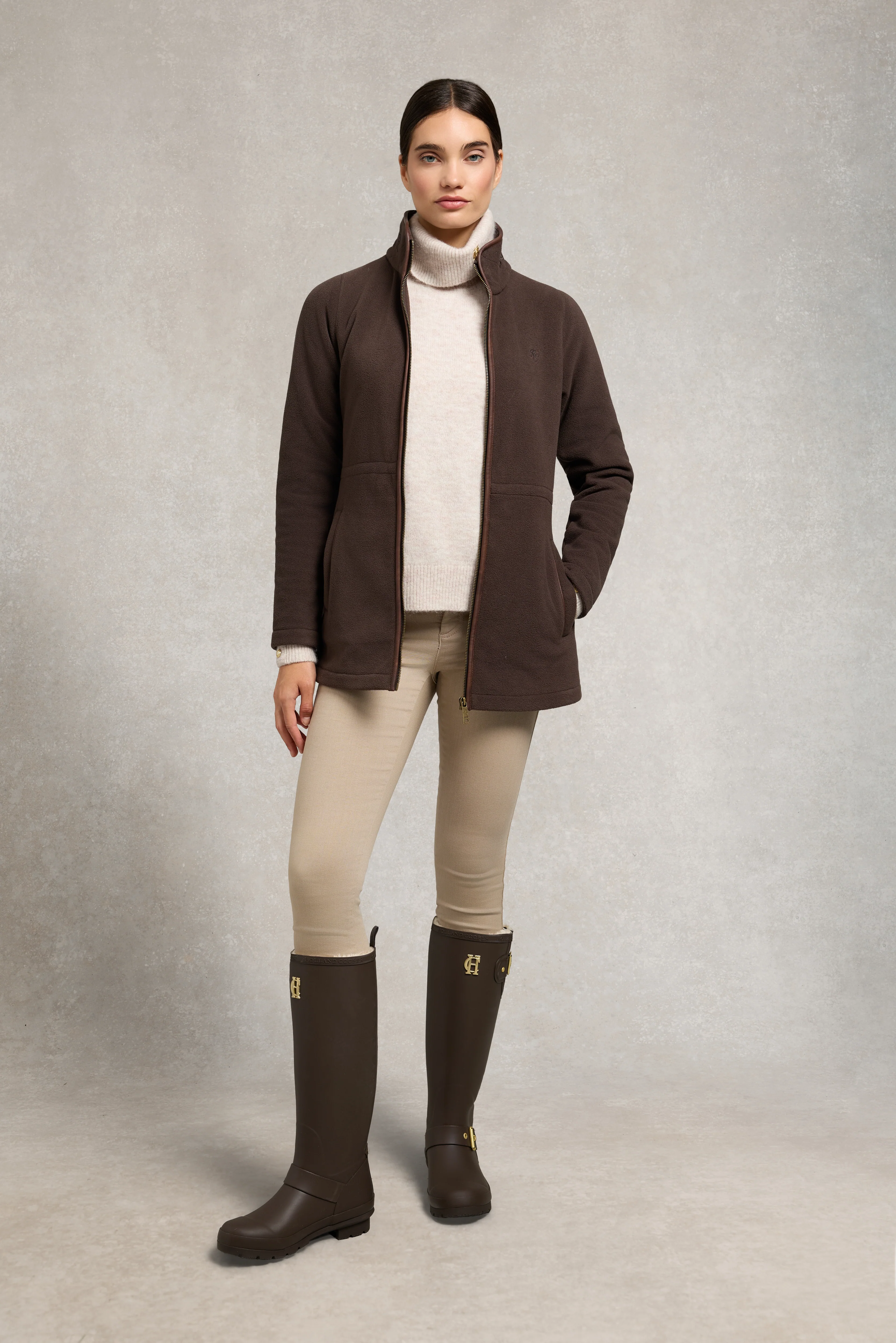 Sherpa Lined Regency Wellington (Chocolate Matte Gold) - Image 2
