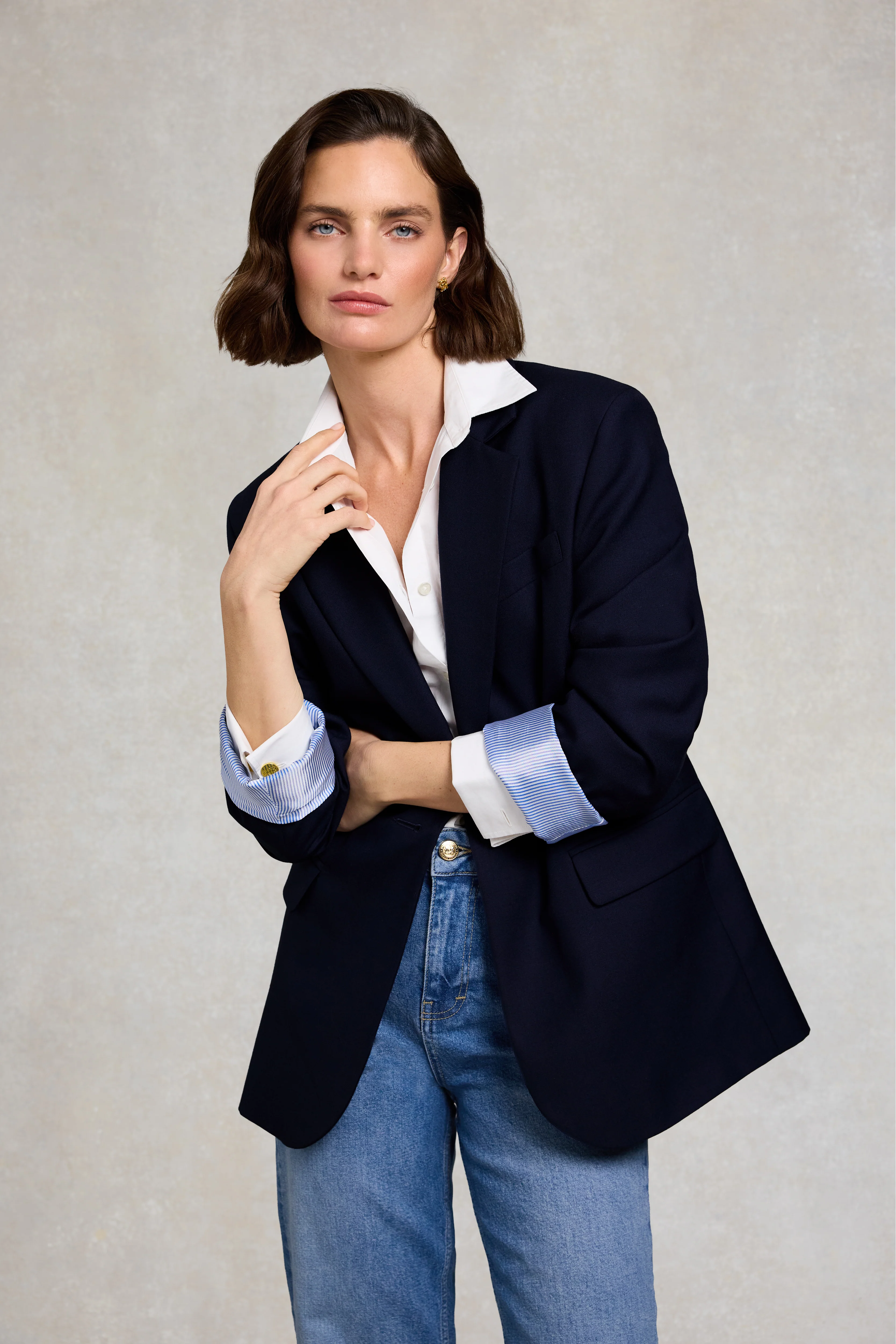 Shoreditch Blazer (Ink Navy Twill)