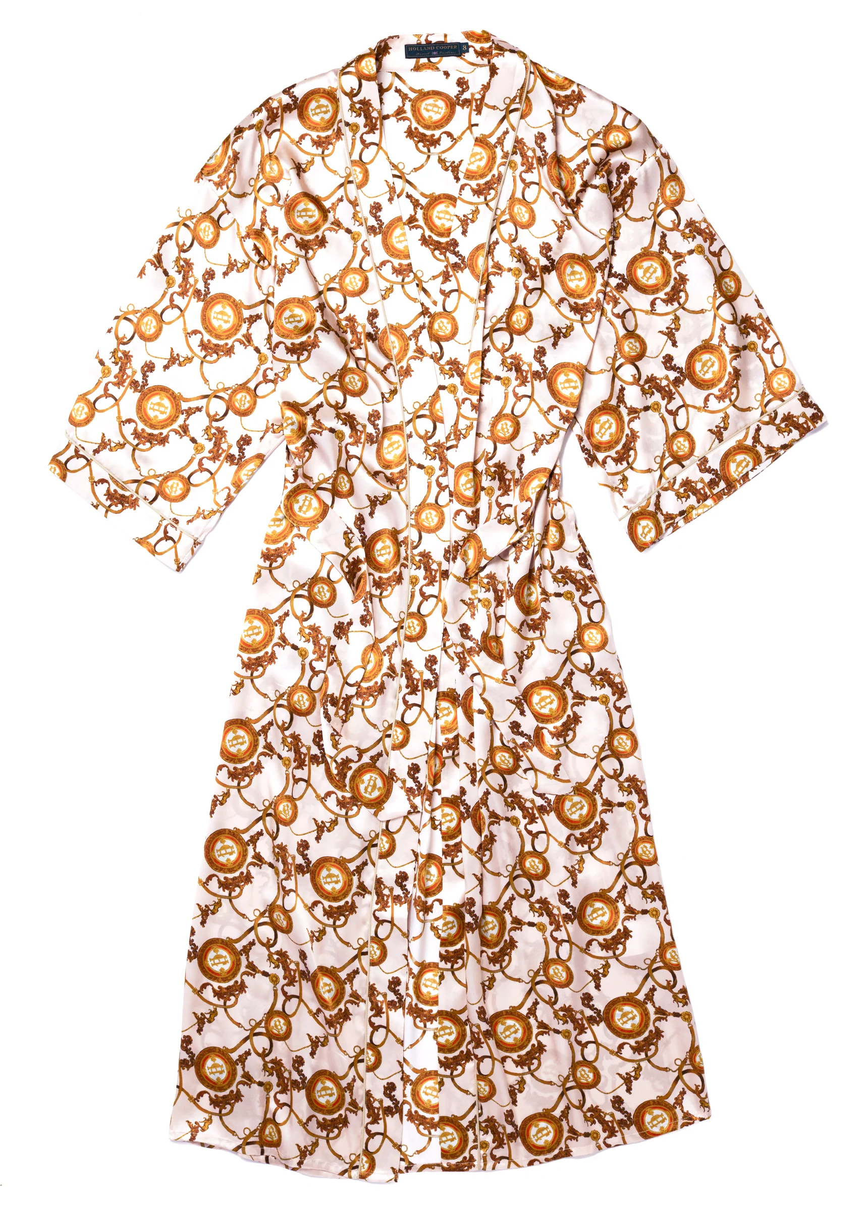 Silk Full Length Dressing Gown (Blush) - Image 4
