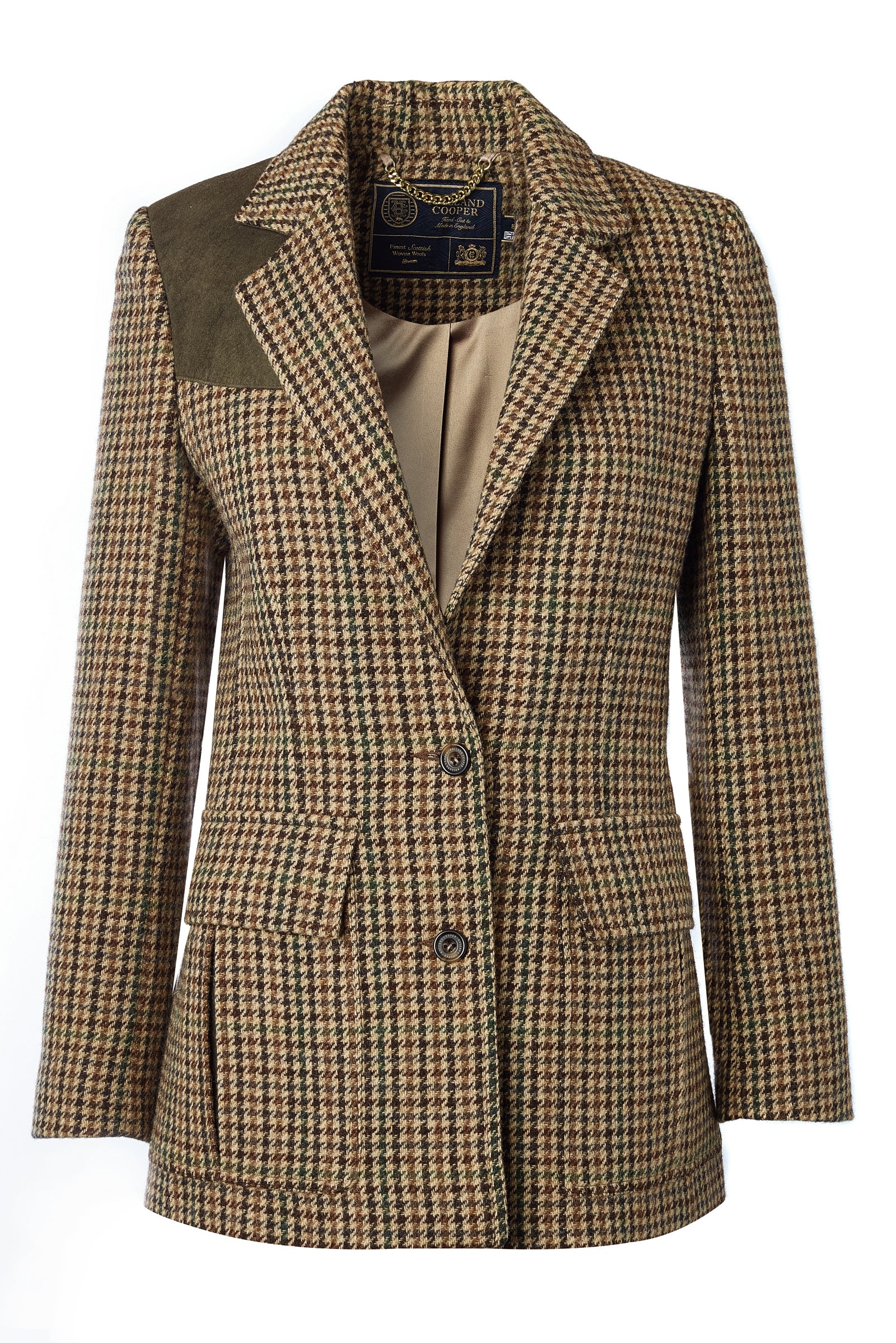 Single Breasted Field Blazer (Hailes Green Tweed) - Image 9