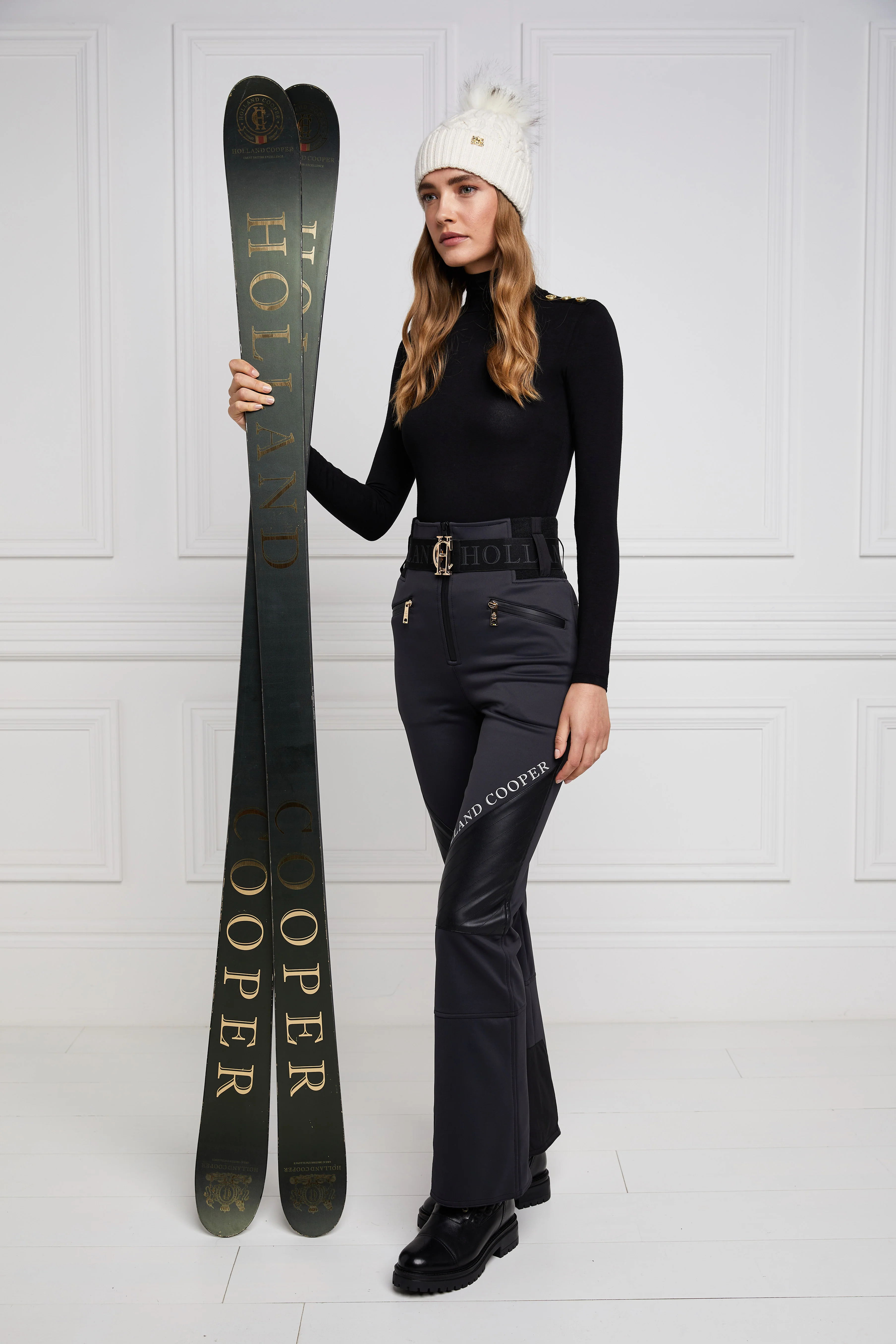Ski Salopettes (Black) - Image 6