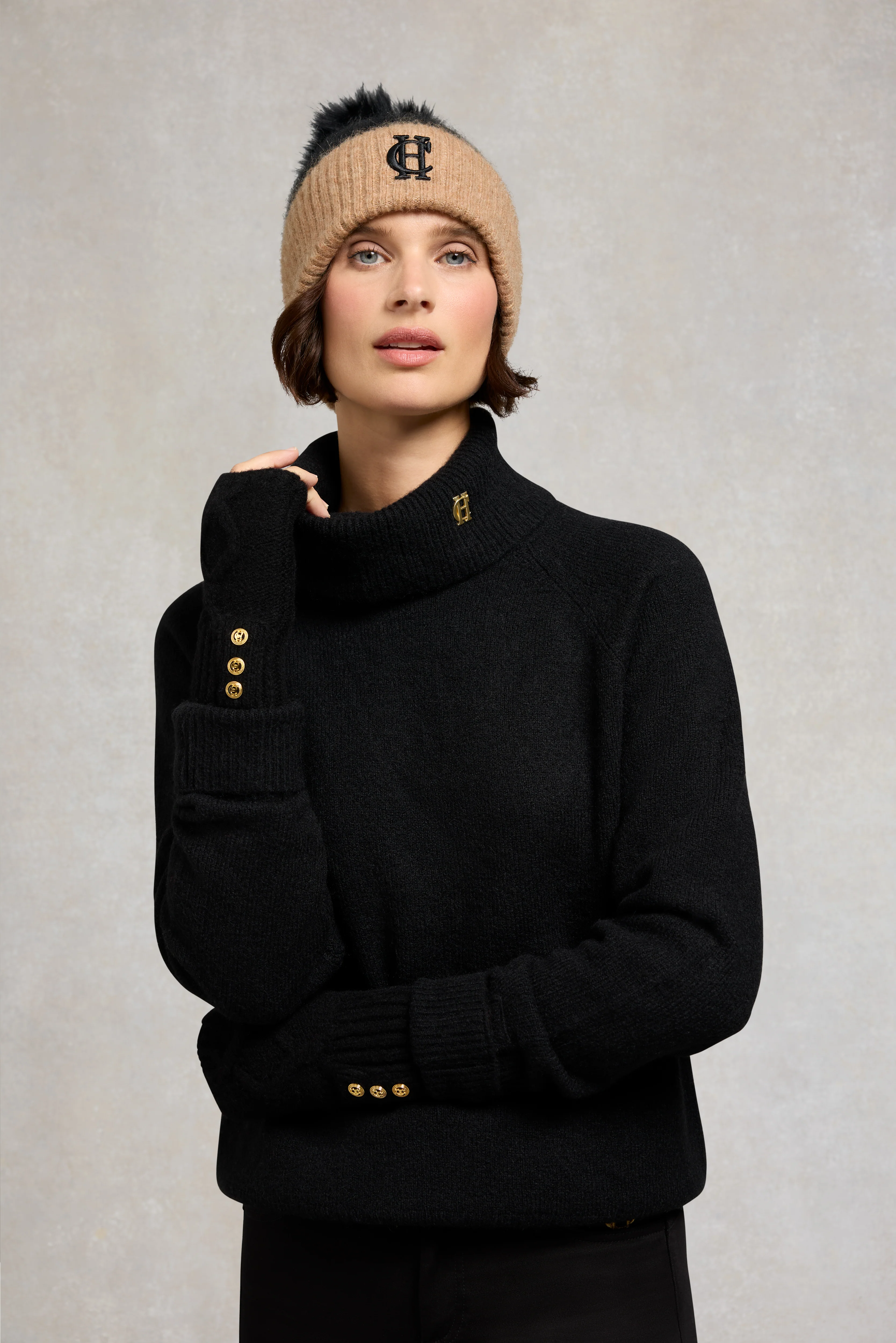 Sloane Fingerless Gloves (Black) - Image 5