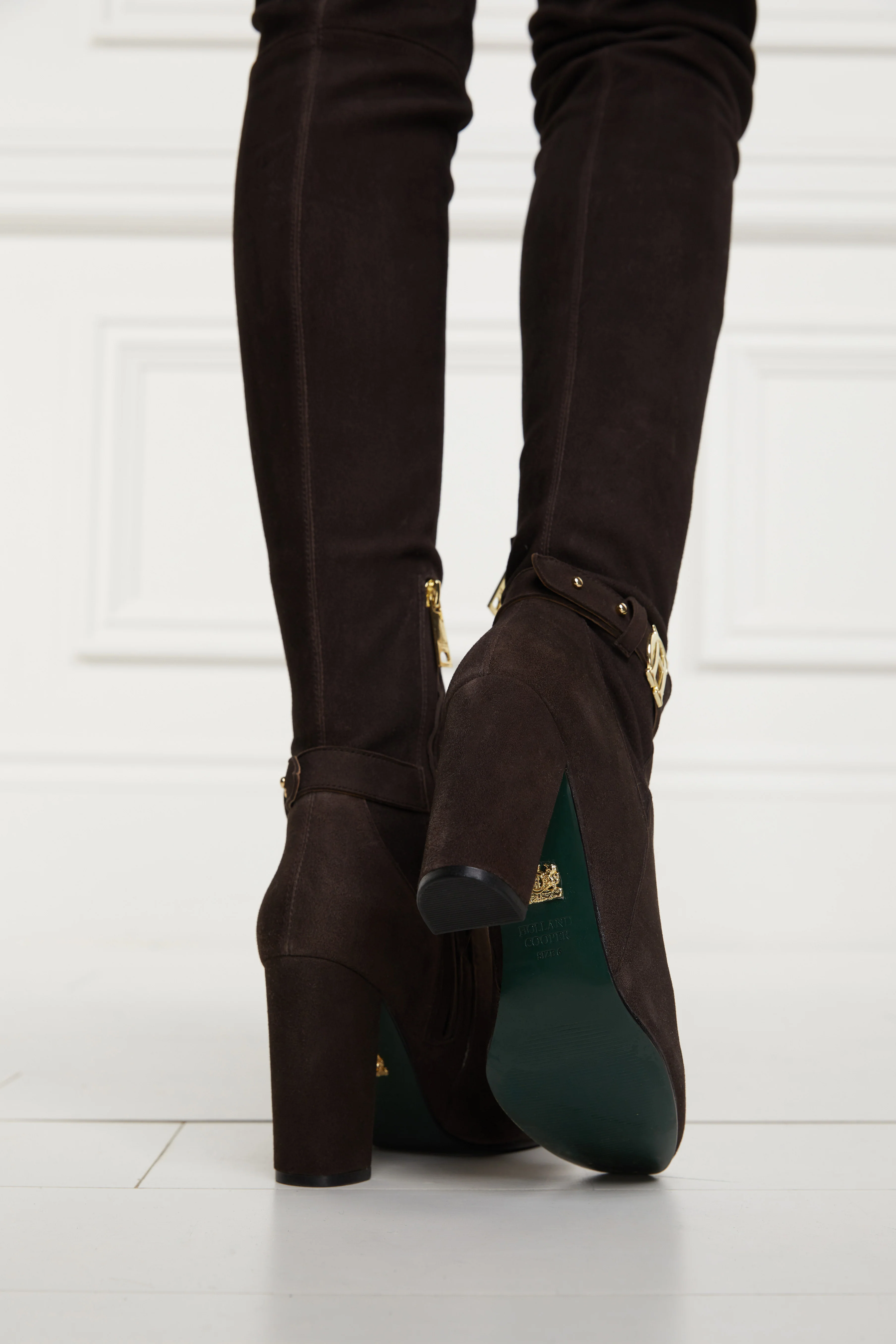 Sloane Over The Knee Boot (Chocolate) - Image 13