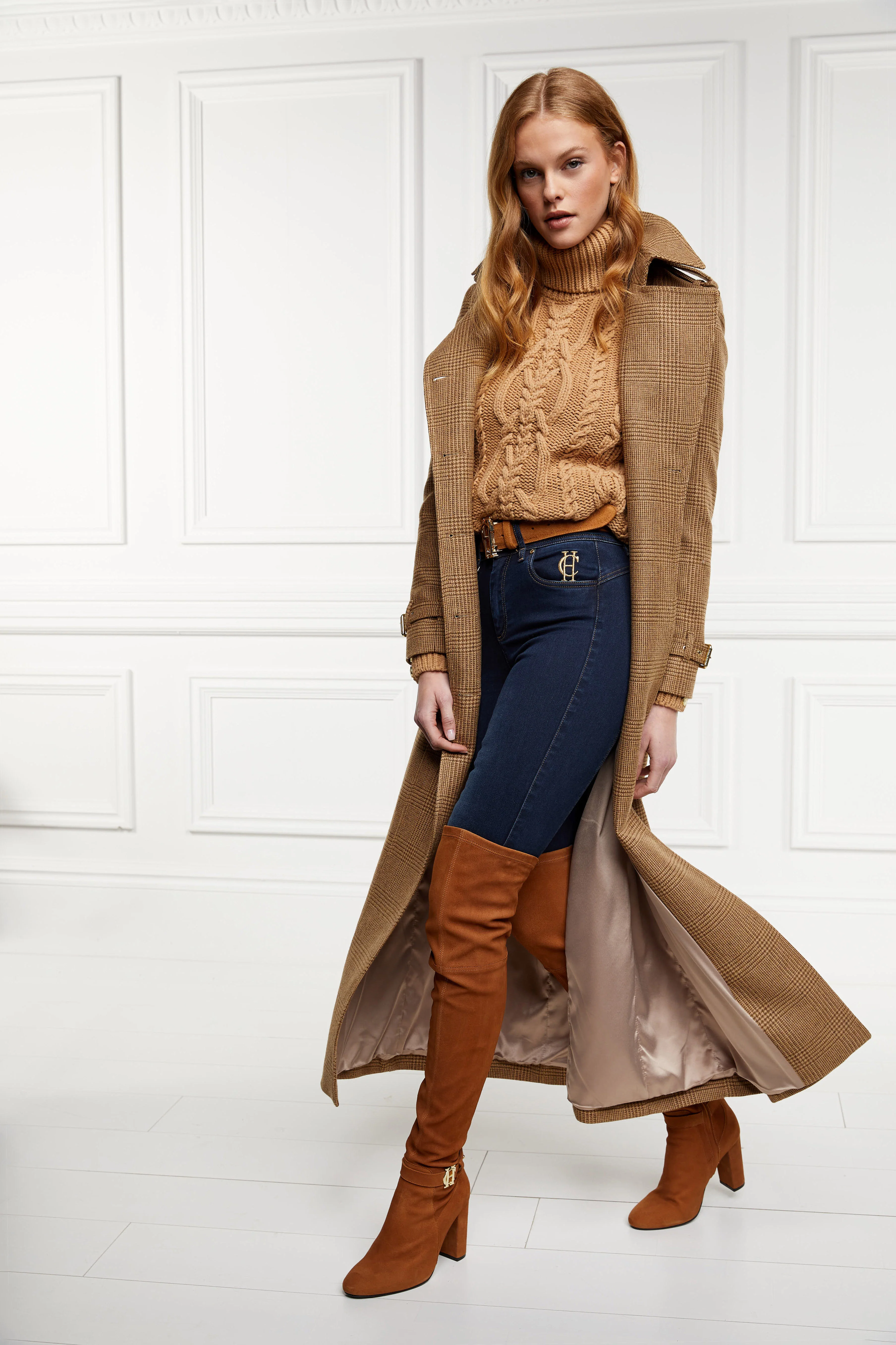 Sloane Over The Knee Boot (Tan) - Image 11