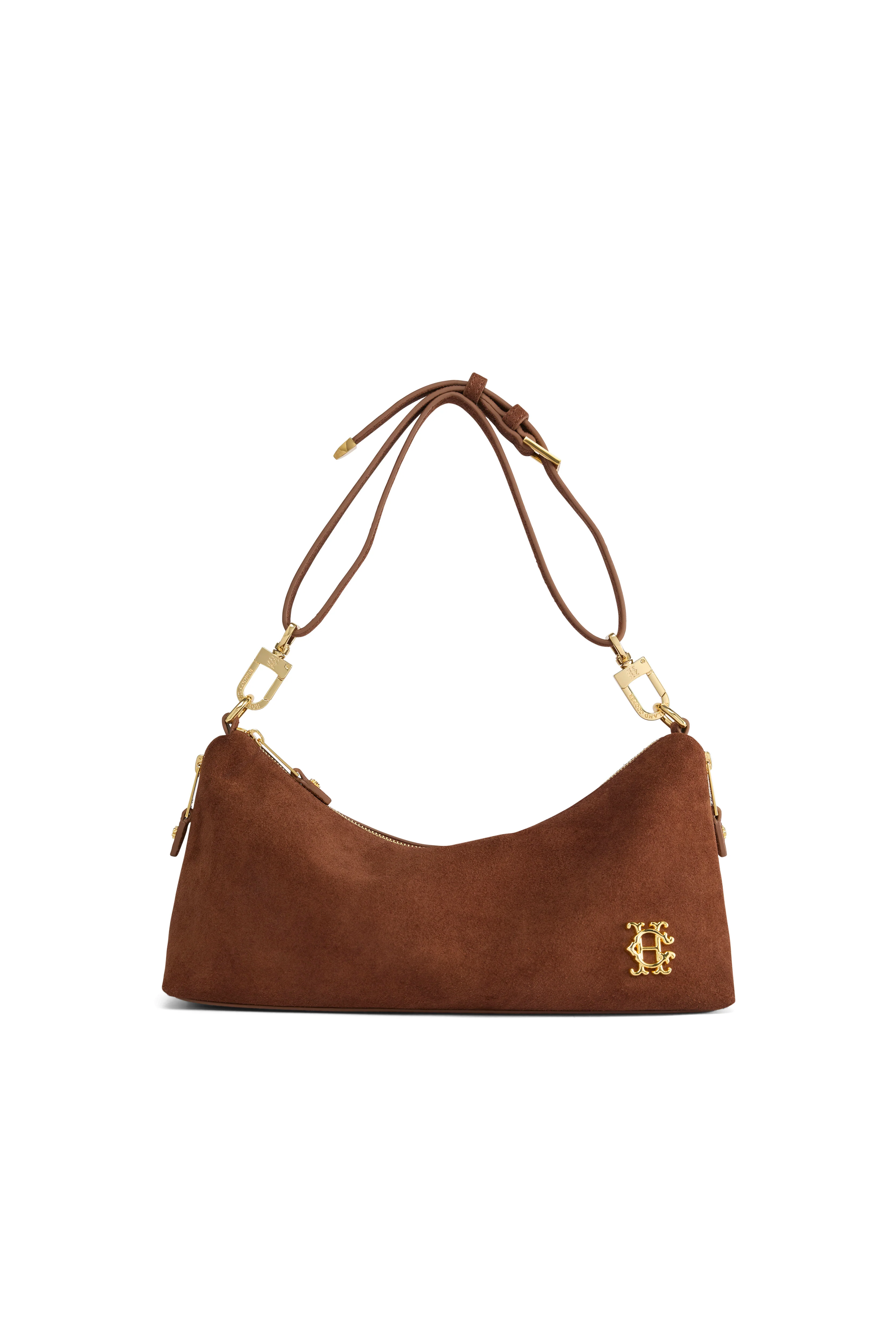 Slouch Shoulder Bag (Mocha Suede) - Image 2