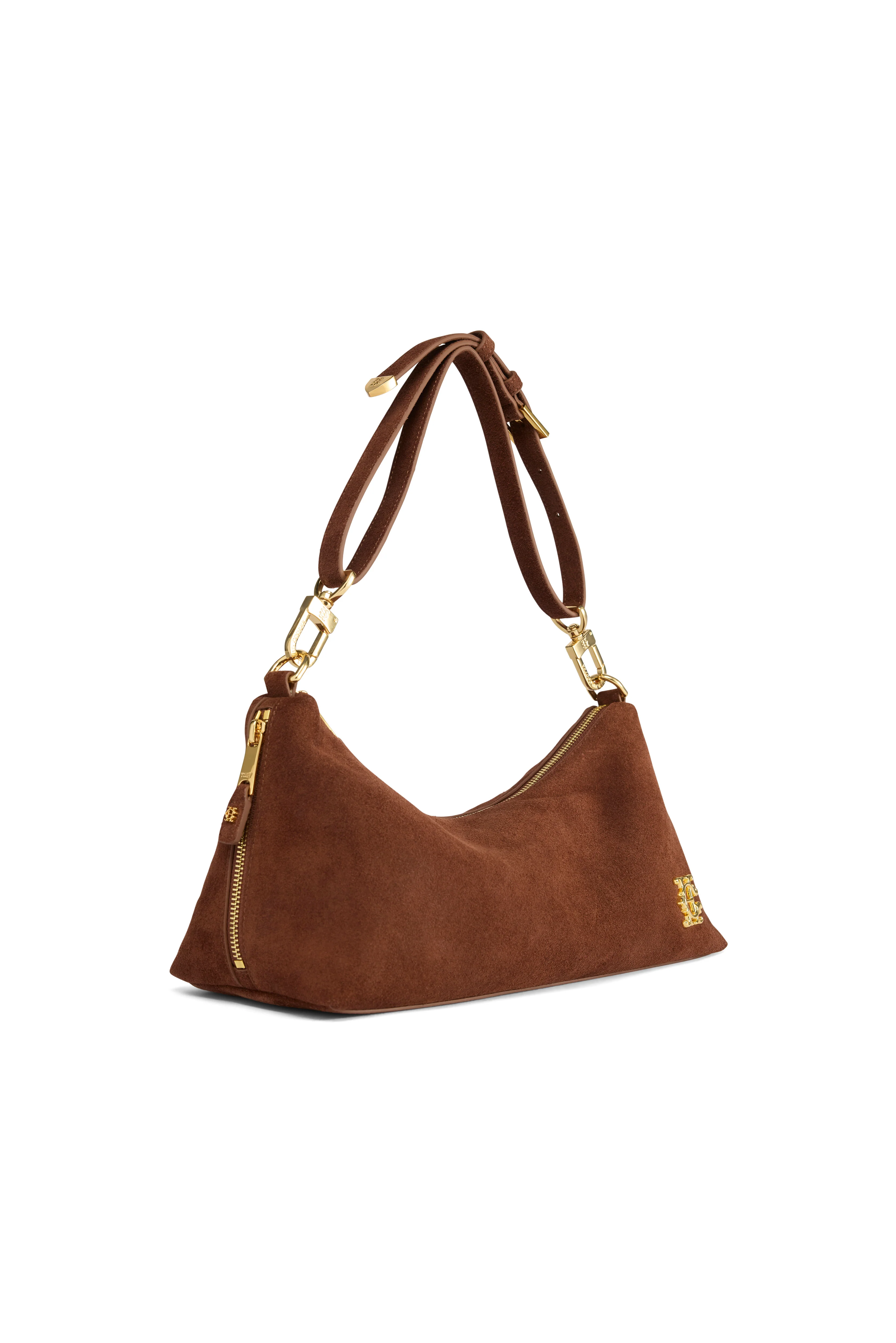 Slouch Shoulder Bag (Mocha Suede) - Image 8