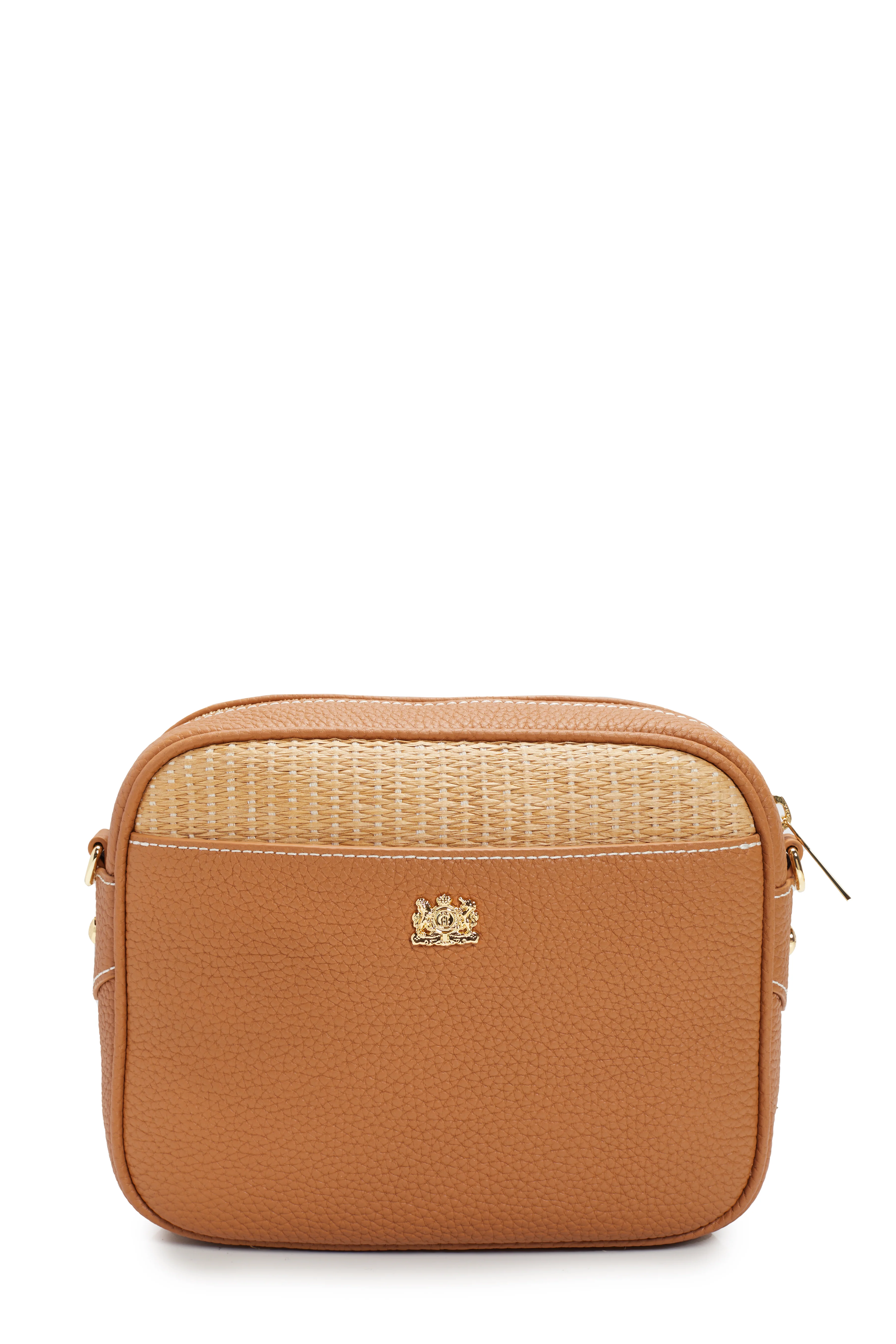 Soho Camera Bag (Tan Raffia) - Image 5