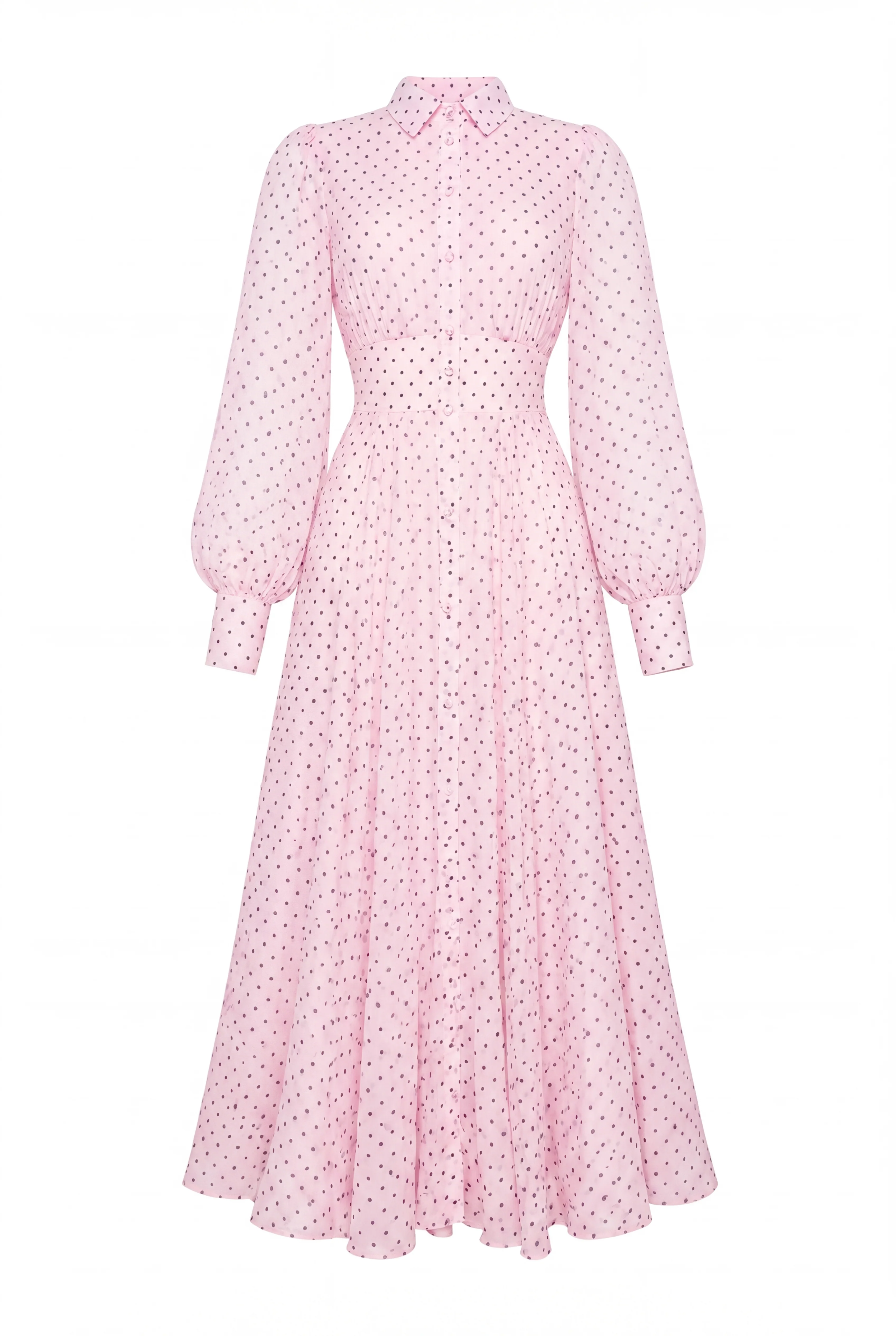 Sorrento Shirt Dress (Pink Polka Dot) - Image 8