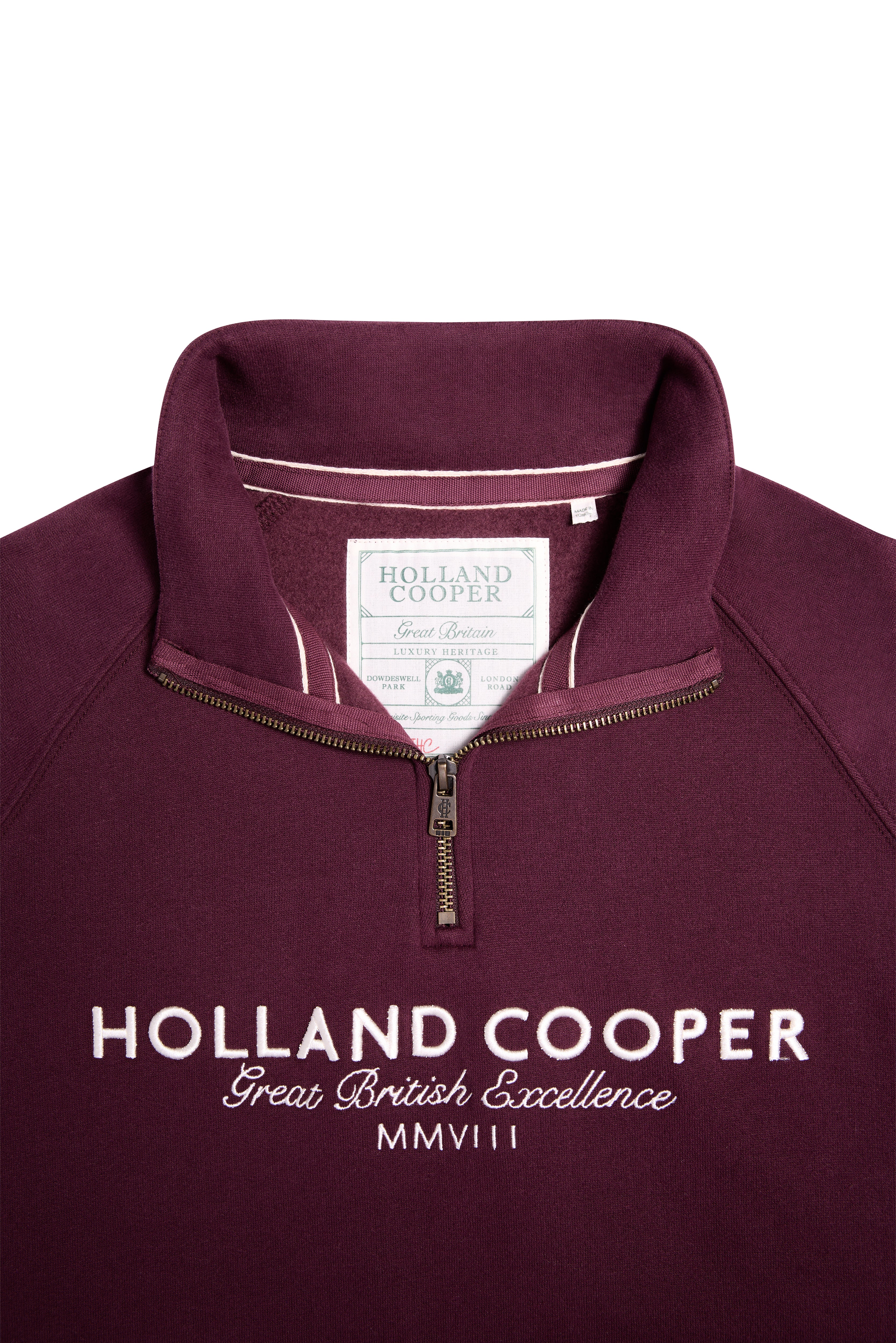 Sporting Goods Zip Henley (Mulberry) - Image 6