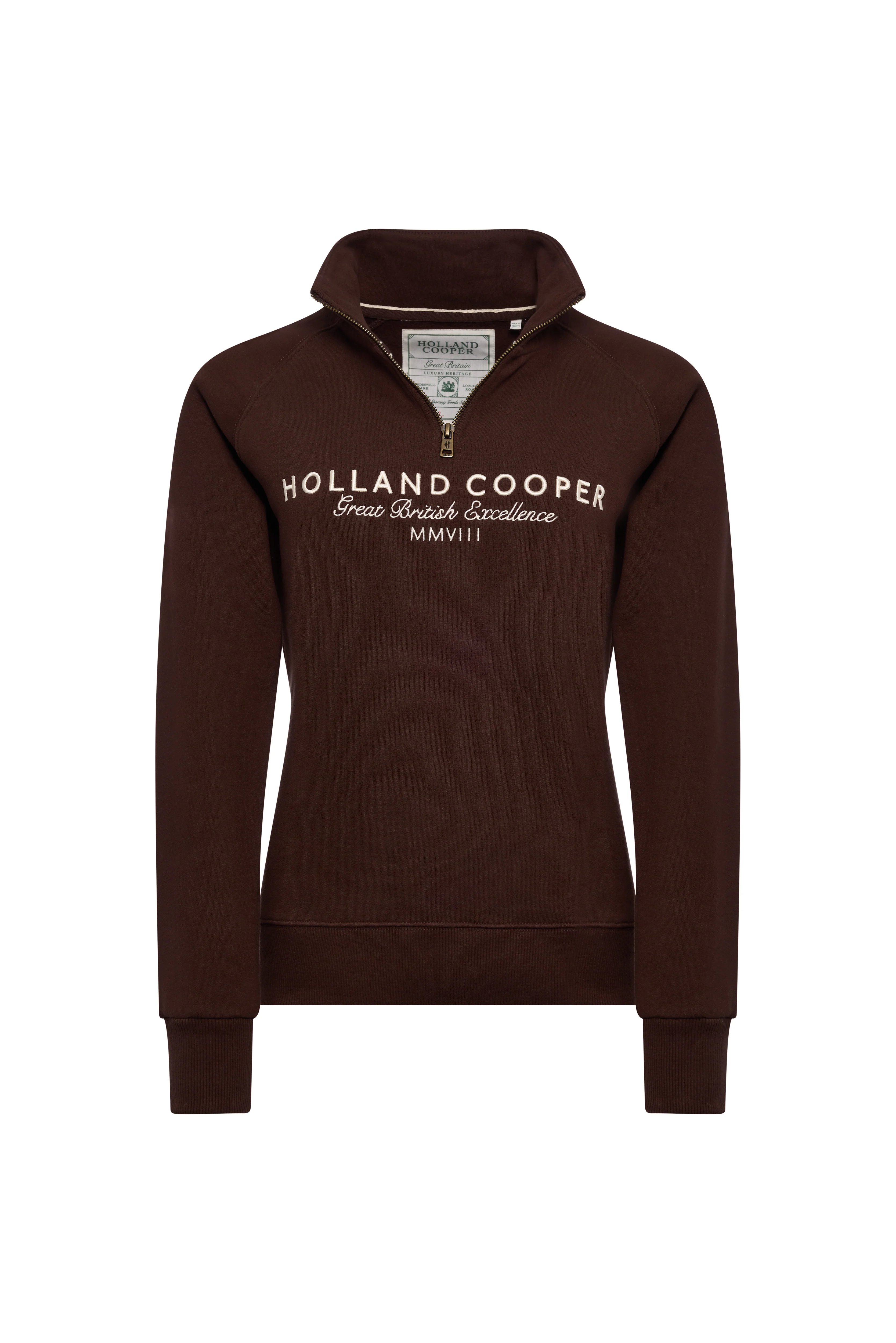 Sporting Goods Zip Henley (Walnut) - Image 4