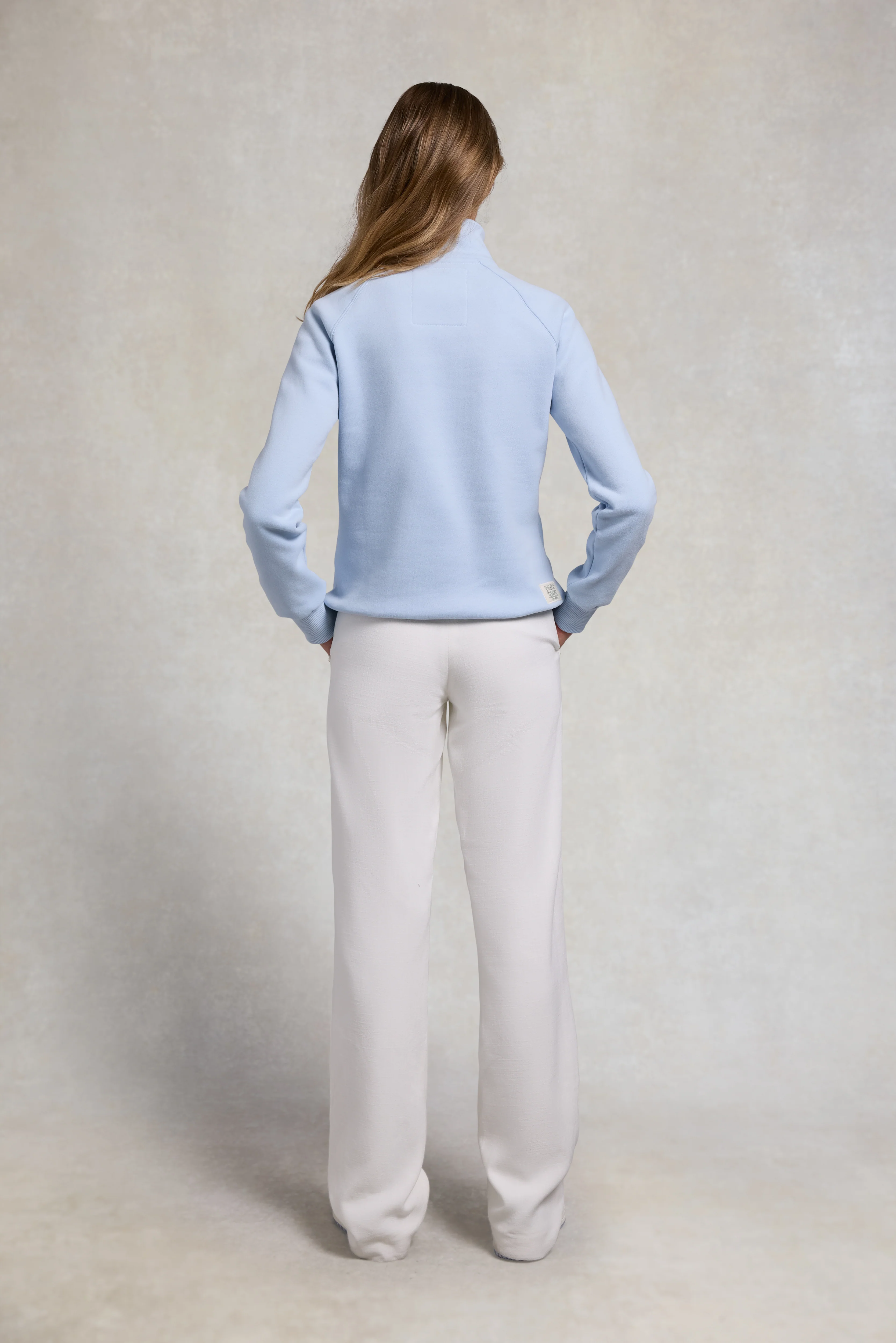 Sporting Heritage Zip Henley (Pale Blue) - Image 4