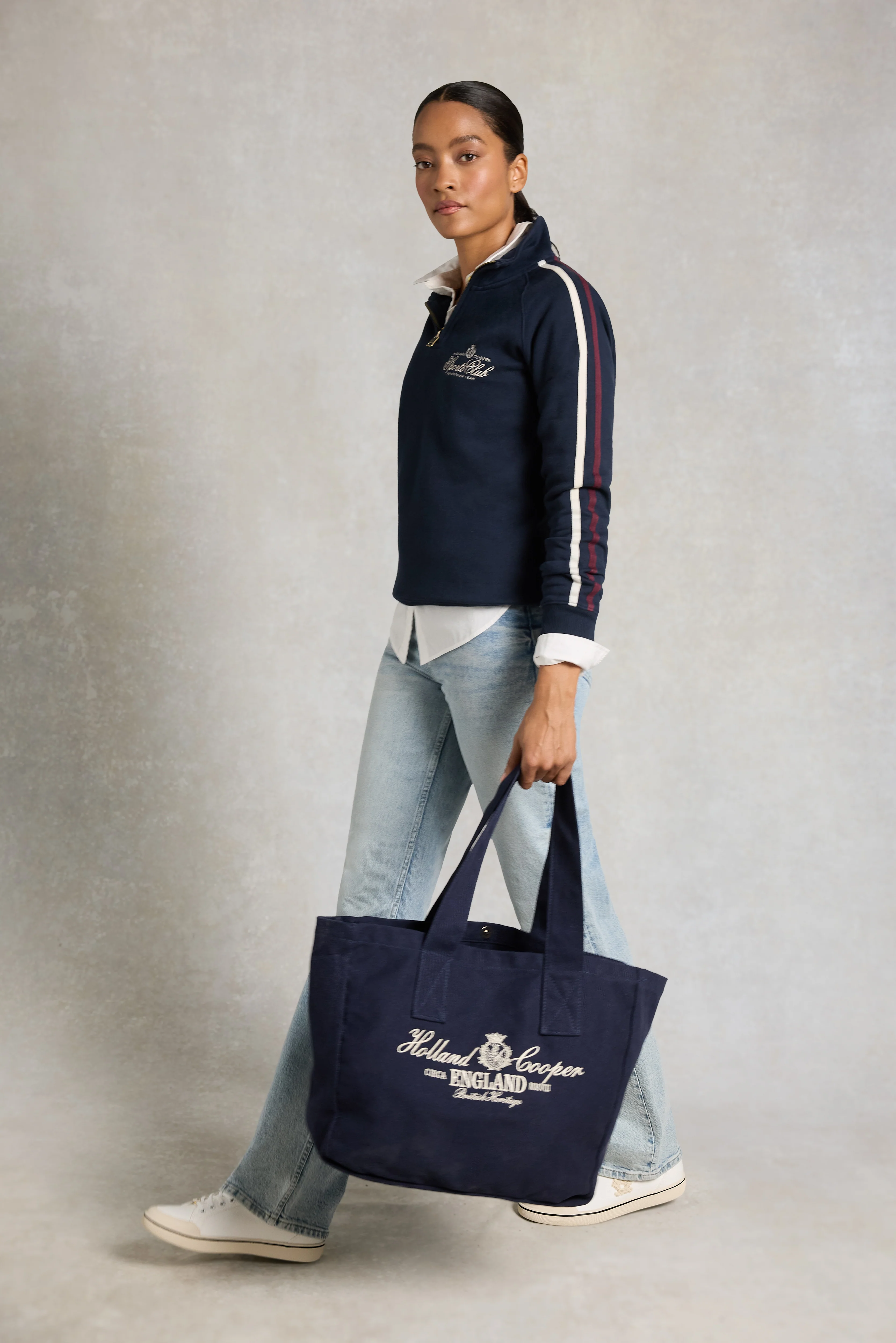 Sporting Quarter Zip Sweat (Ink Navy) - Image 4
