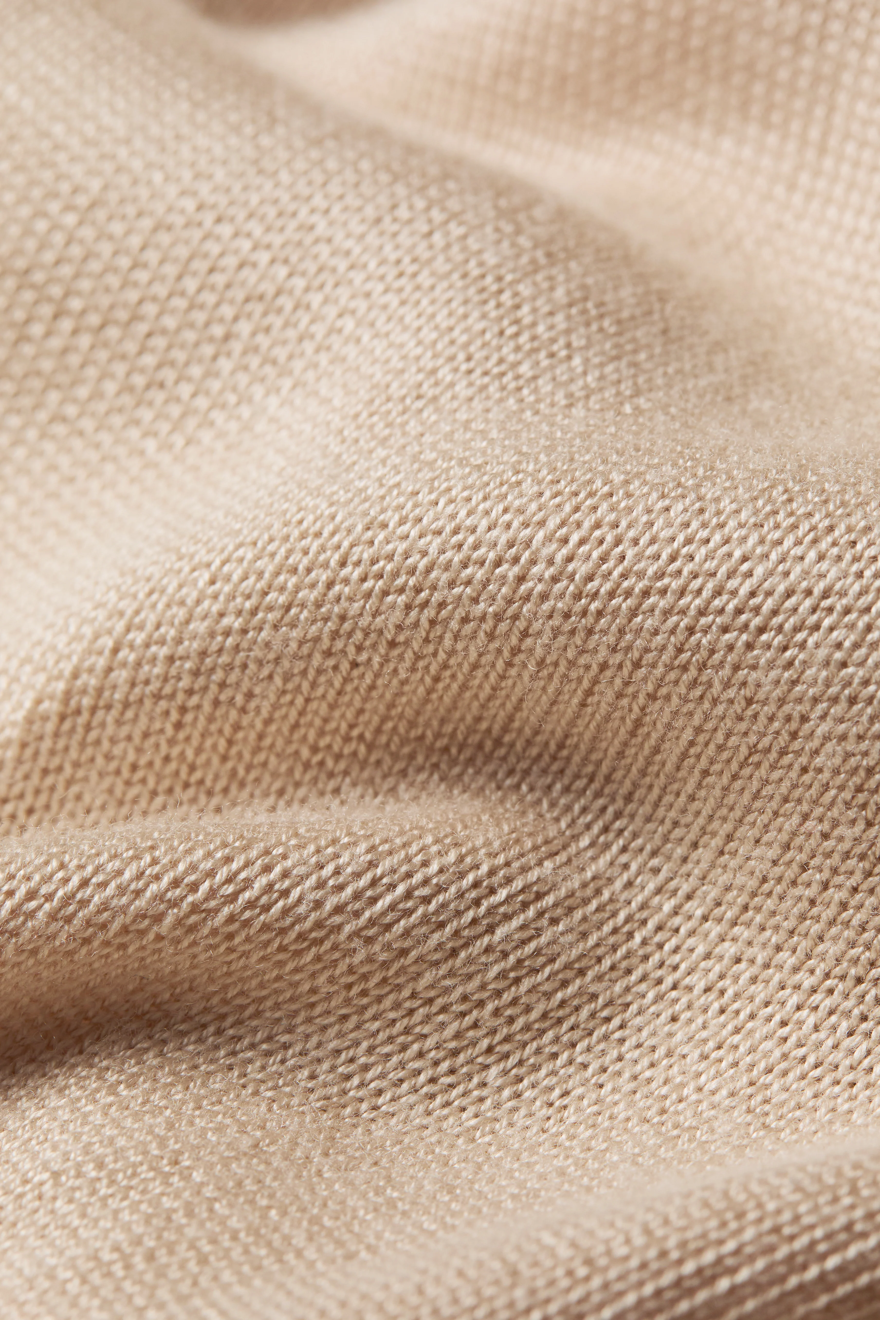 Structured Kelsie Roll Neck Knit (Light Camel) - Image 8