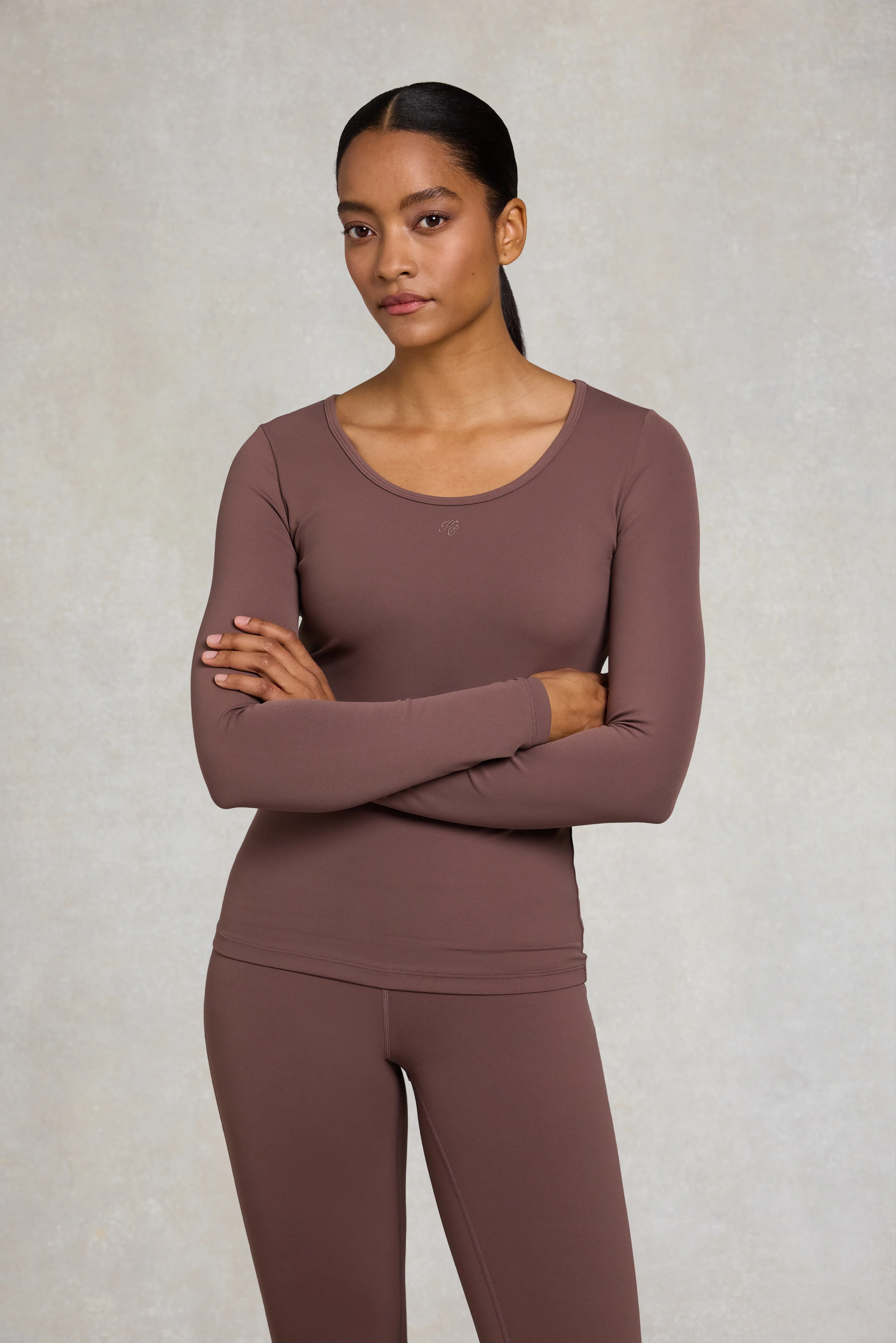 Supersoft Long Sleeve Top (Truffle)