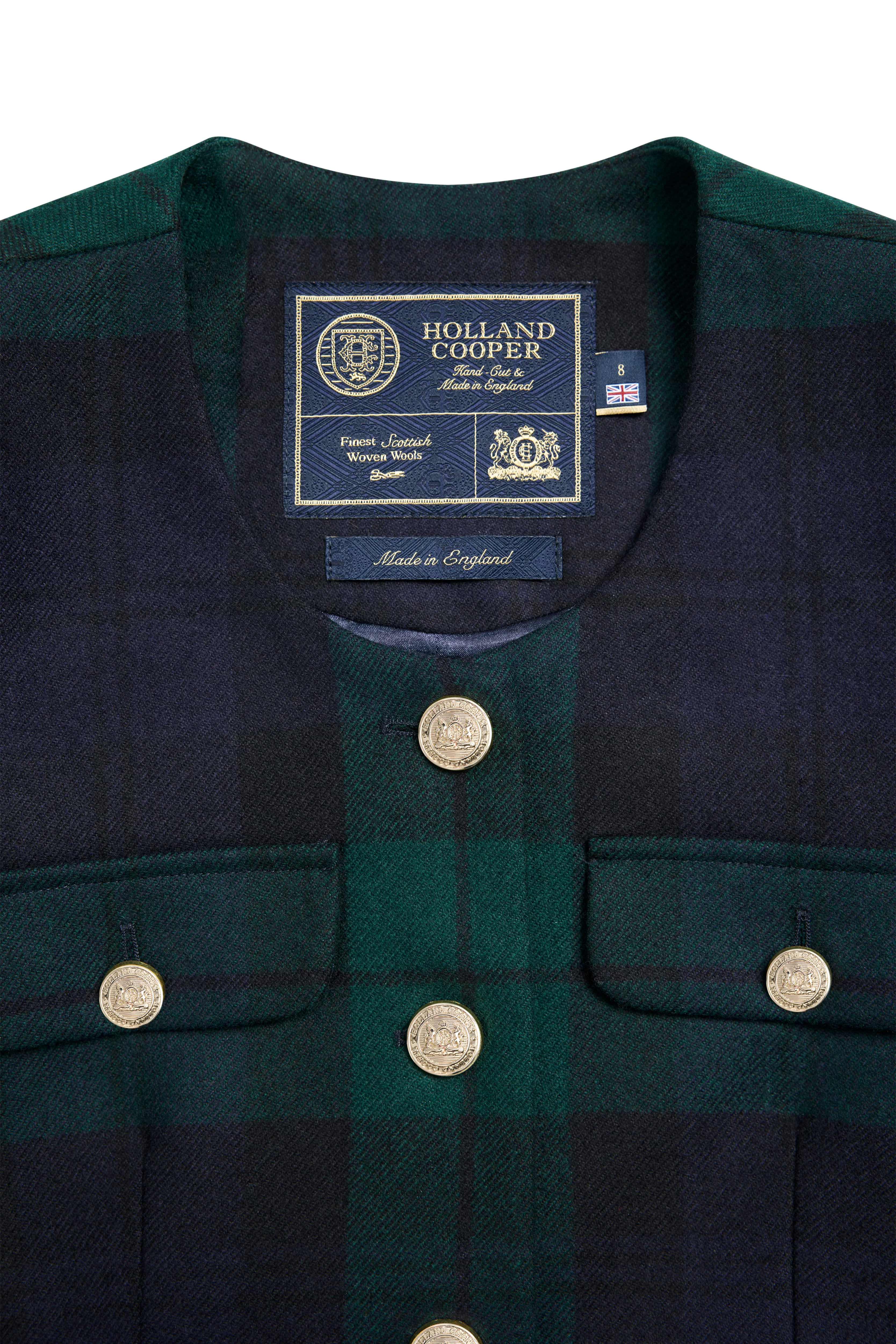 Tailored Peplum Jacket (Blackwatch) - Image 8
