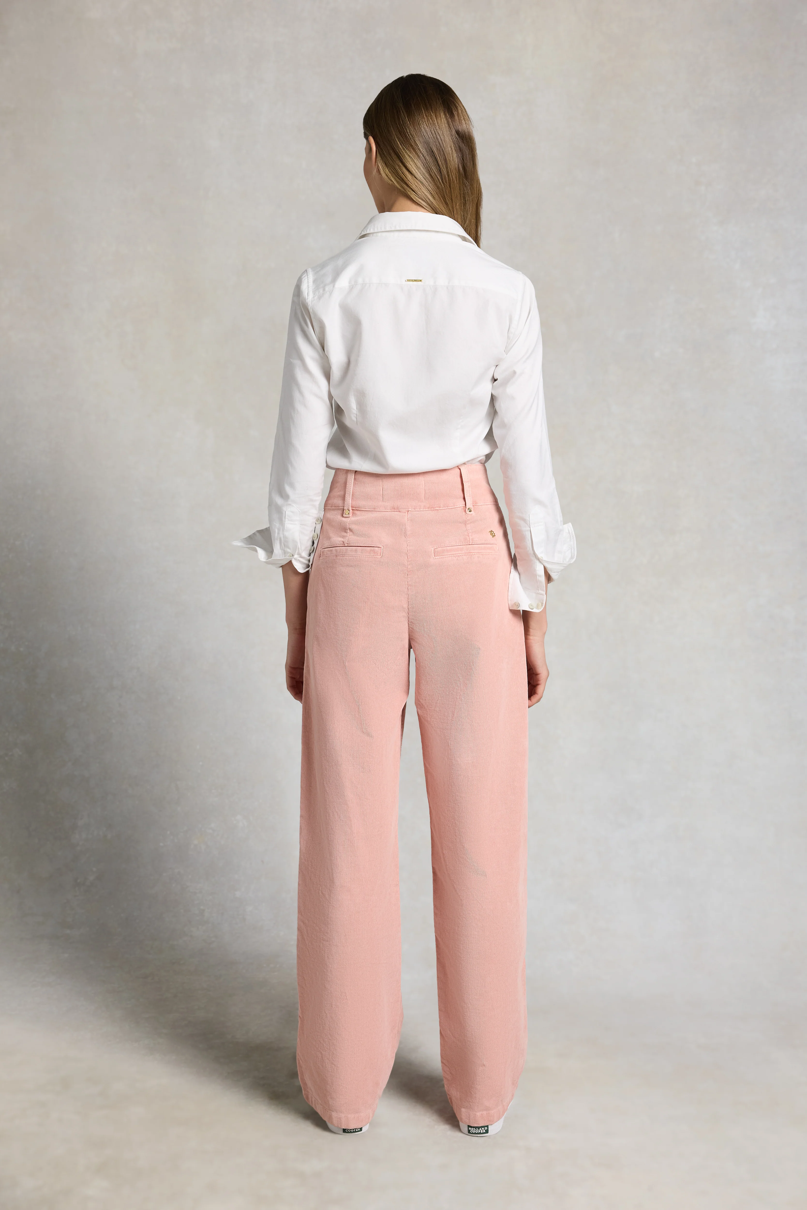 Tailored Wide Leg Jean (Pink Cord) - Image 5