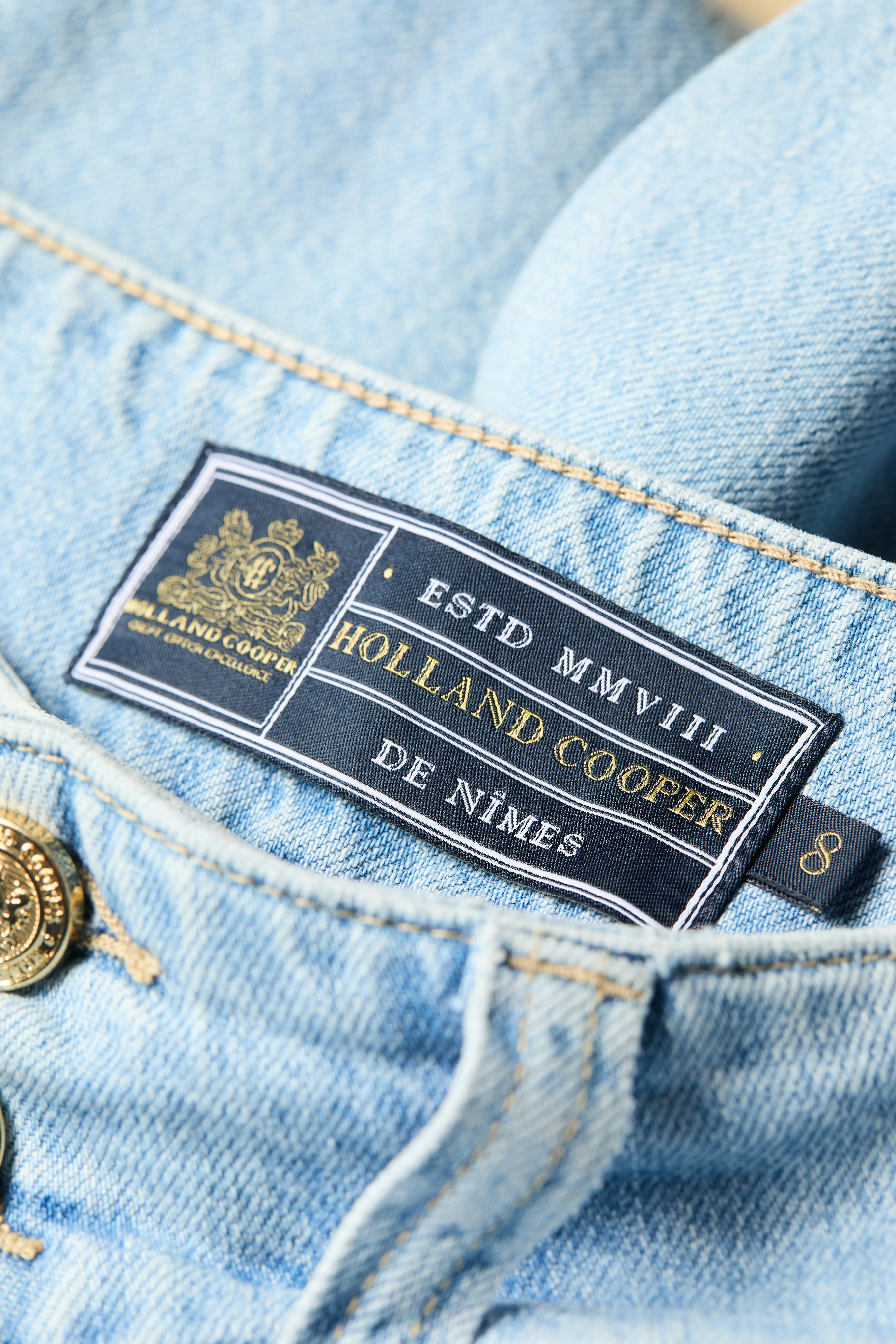 Tailored Wide Leg Jean (Vintage Indigo) - Image 9