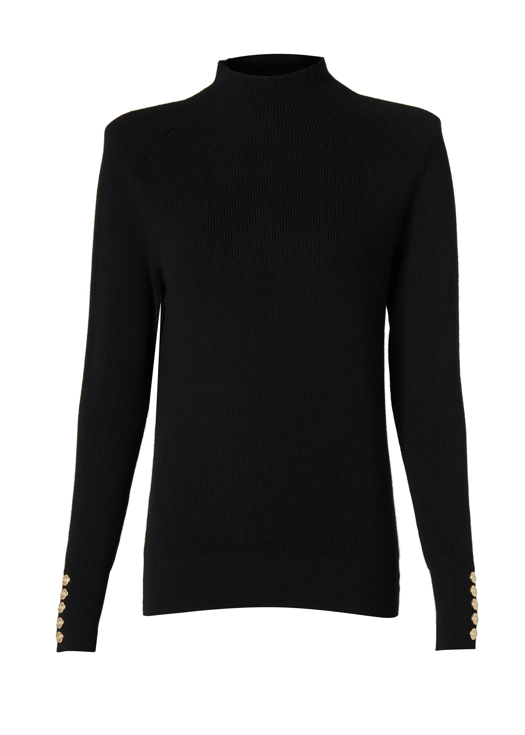 Tara High Neck Knit (Black) - Image 4