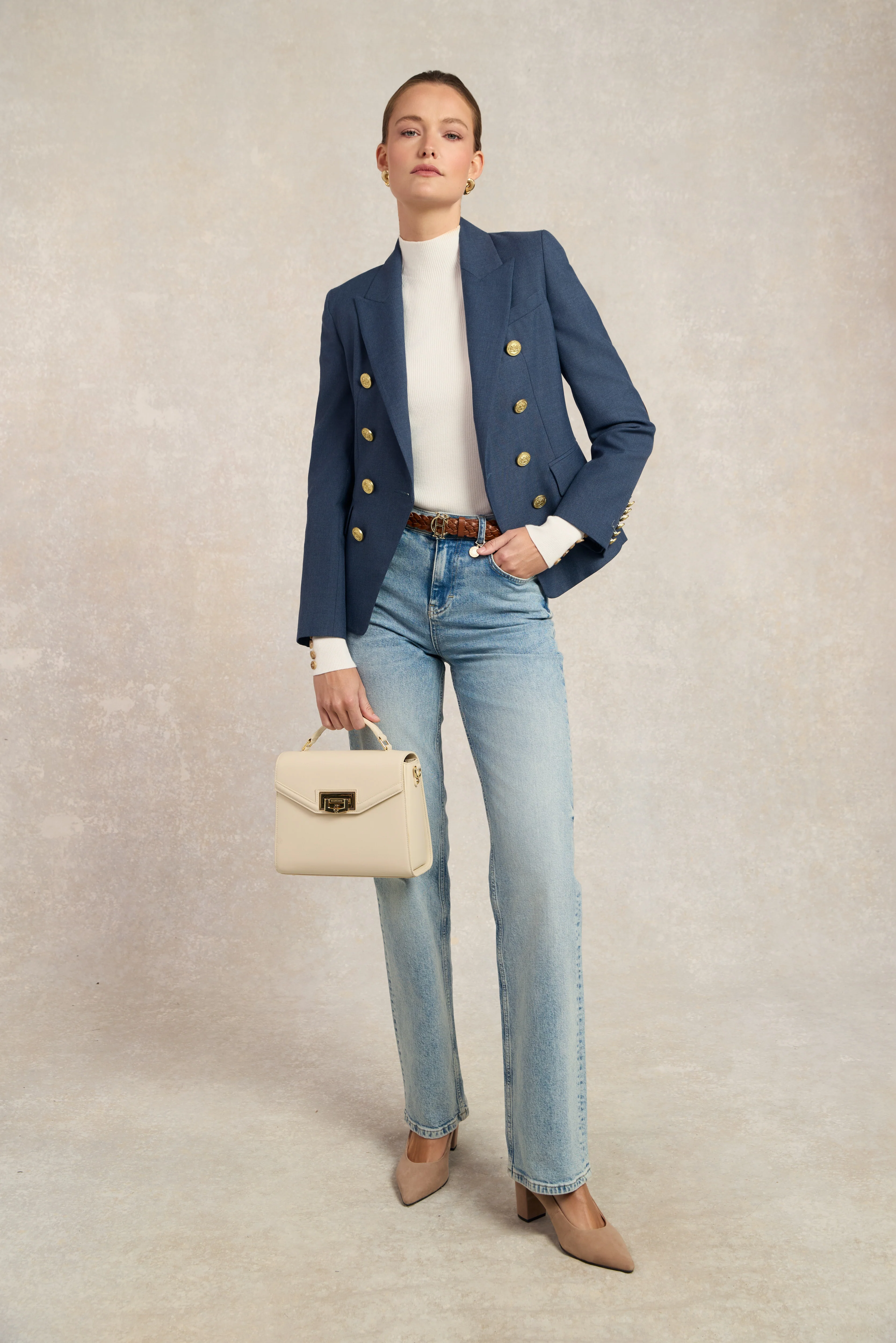 Tara High Neck Knit (Natural) - Image 6