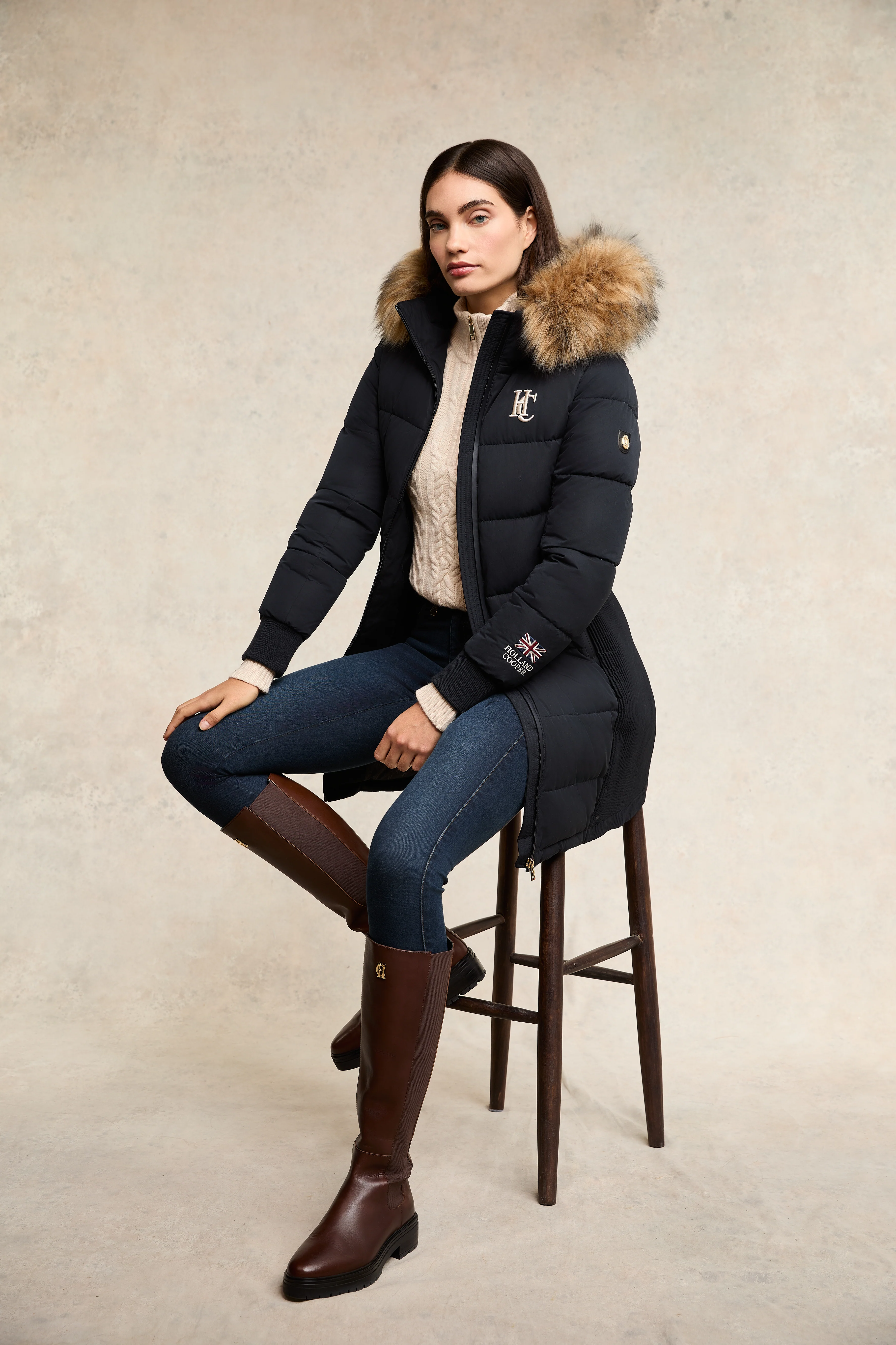 Team Padded Coat (Ink Navy) - Image 3
