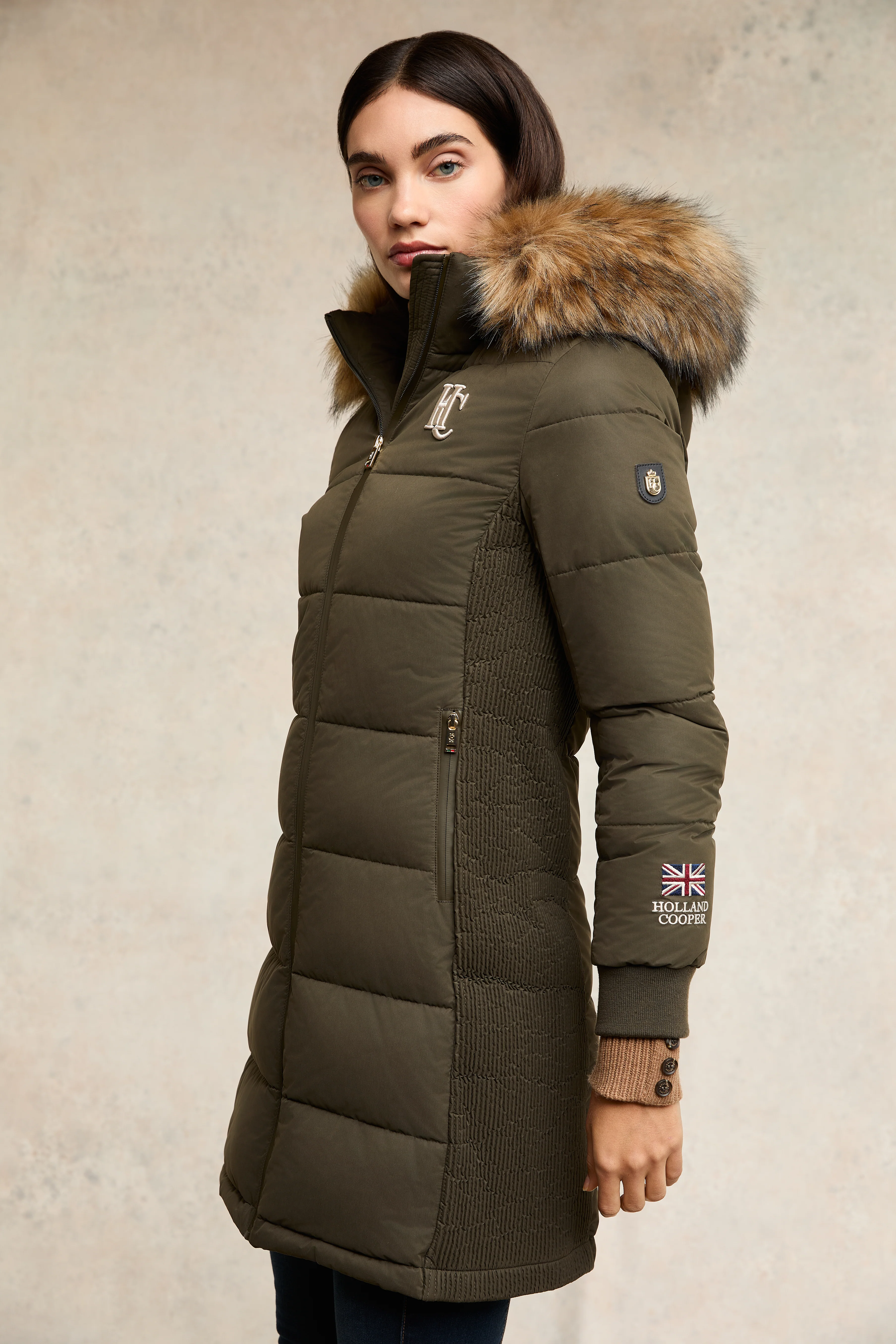 Team Padded Coat (Khaki) - Image 8