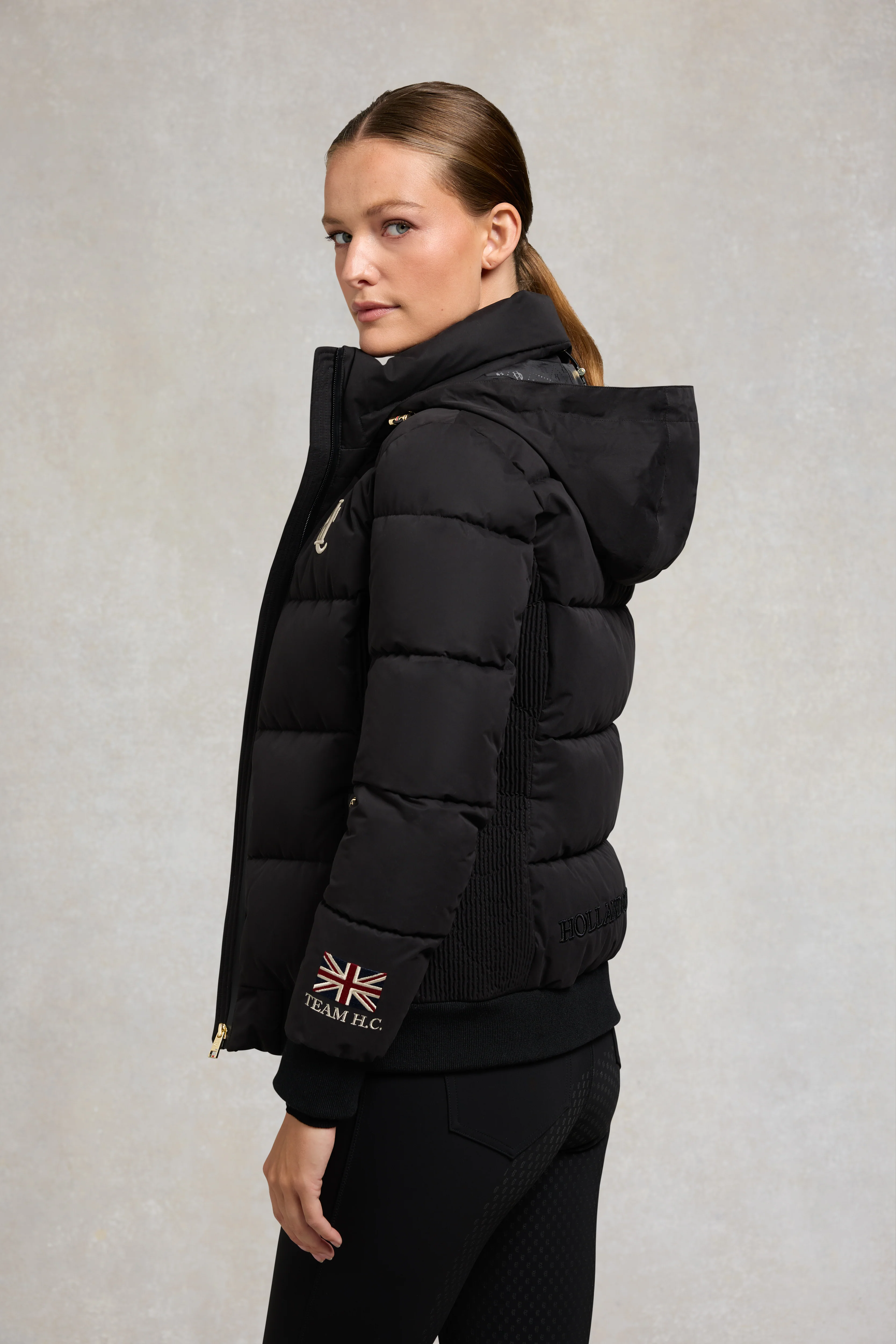 Team Padded Jacket (Black) - Image 7