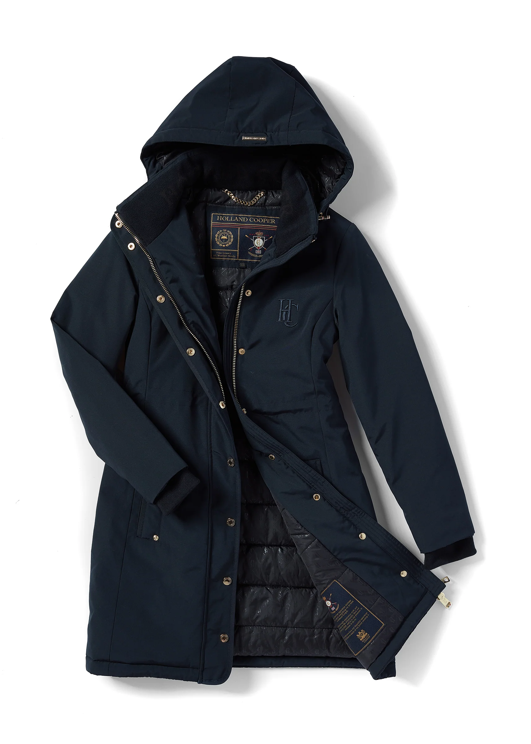 Team Waterproof Coat (Ink Navy Mono) - Image 7