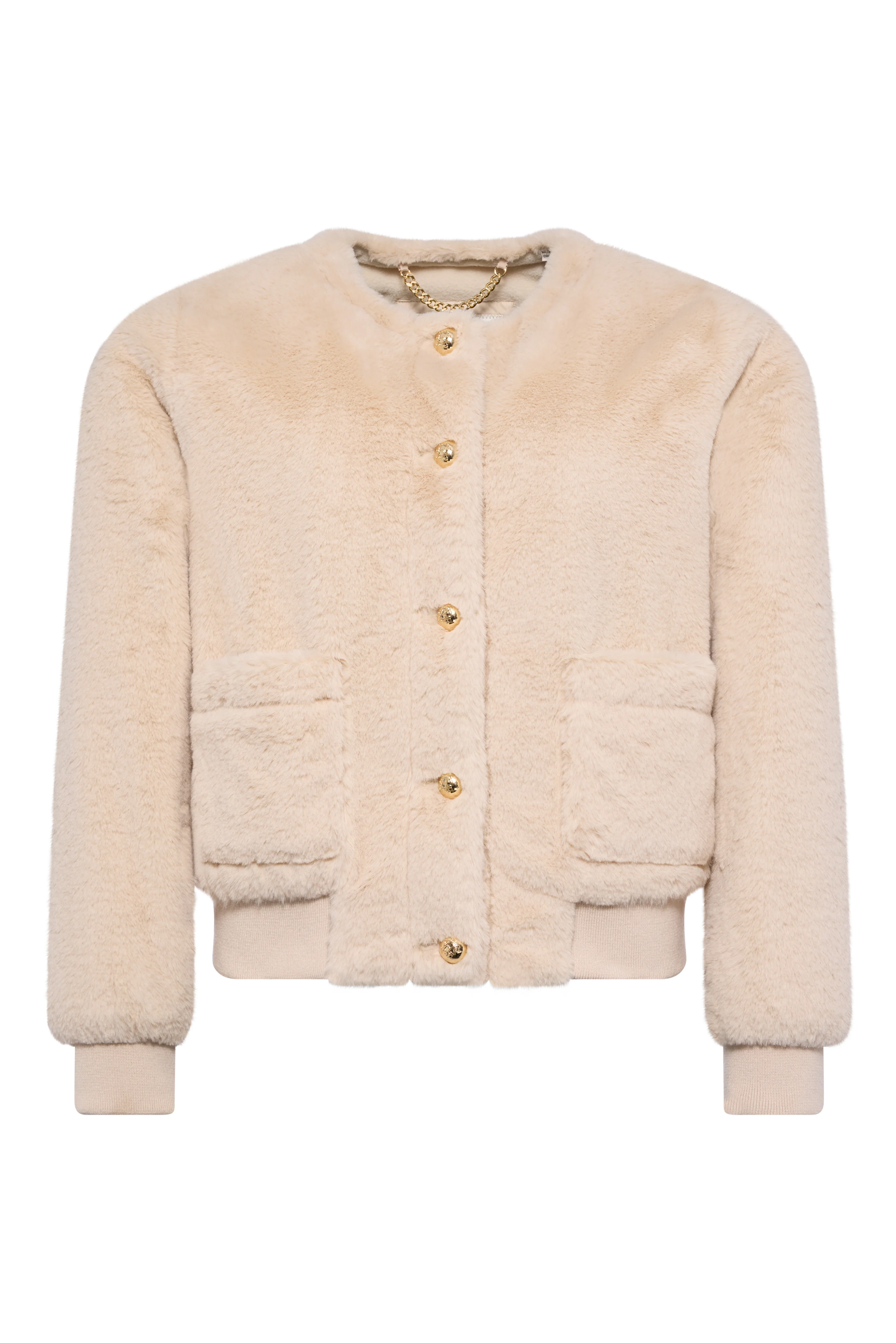 Teddy Bomber Jacket (Natural) - Image 4