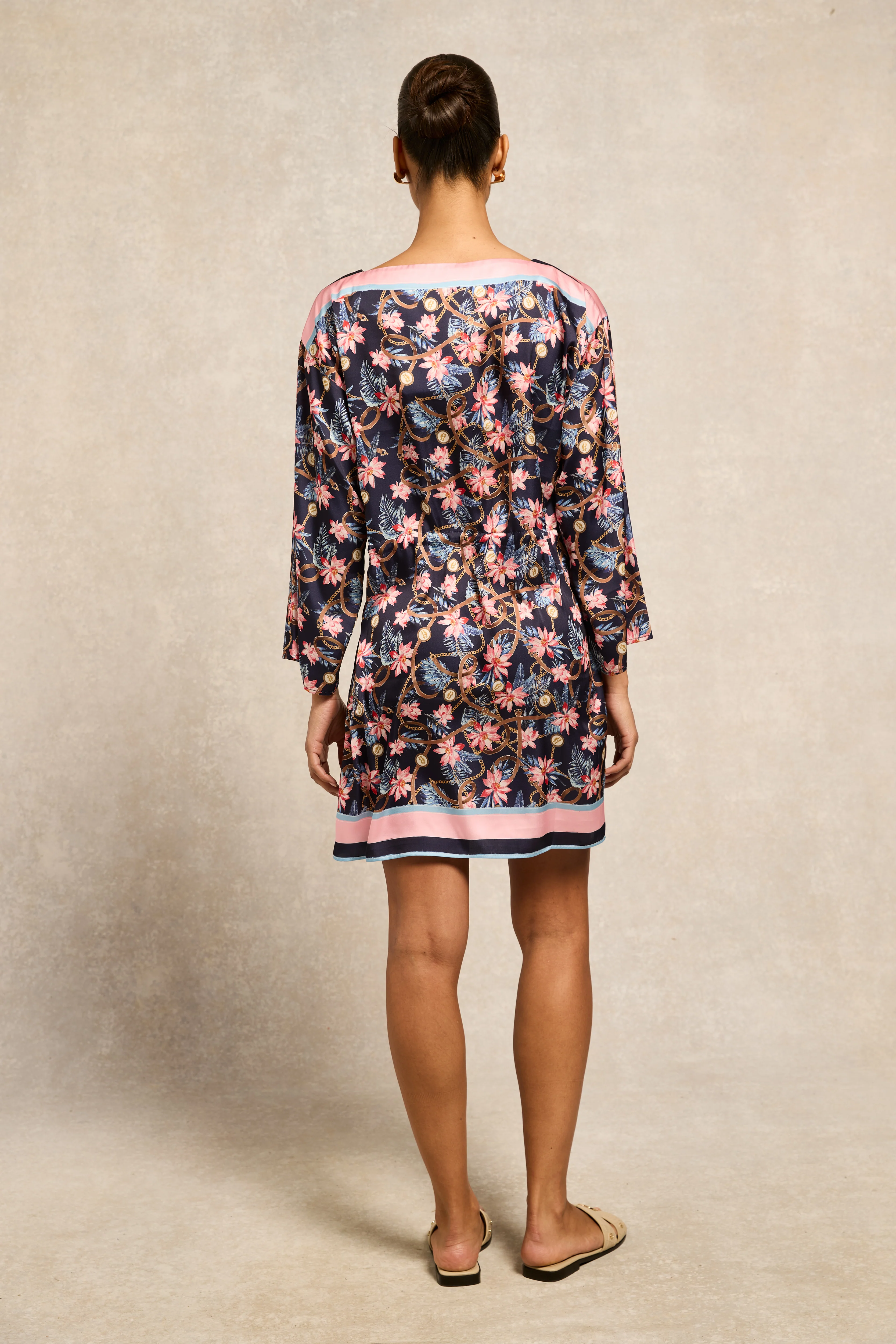 Thalia Mini Dress (Seychelles Navy) - Image 5