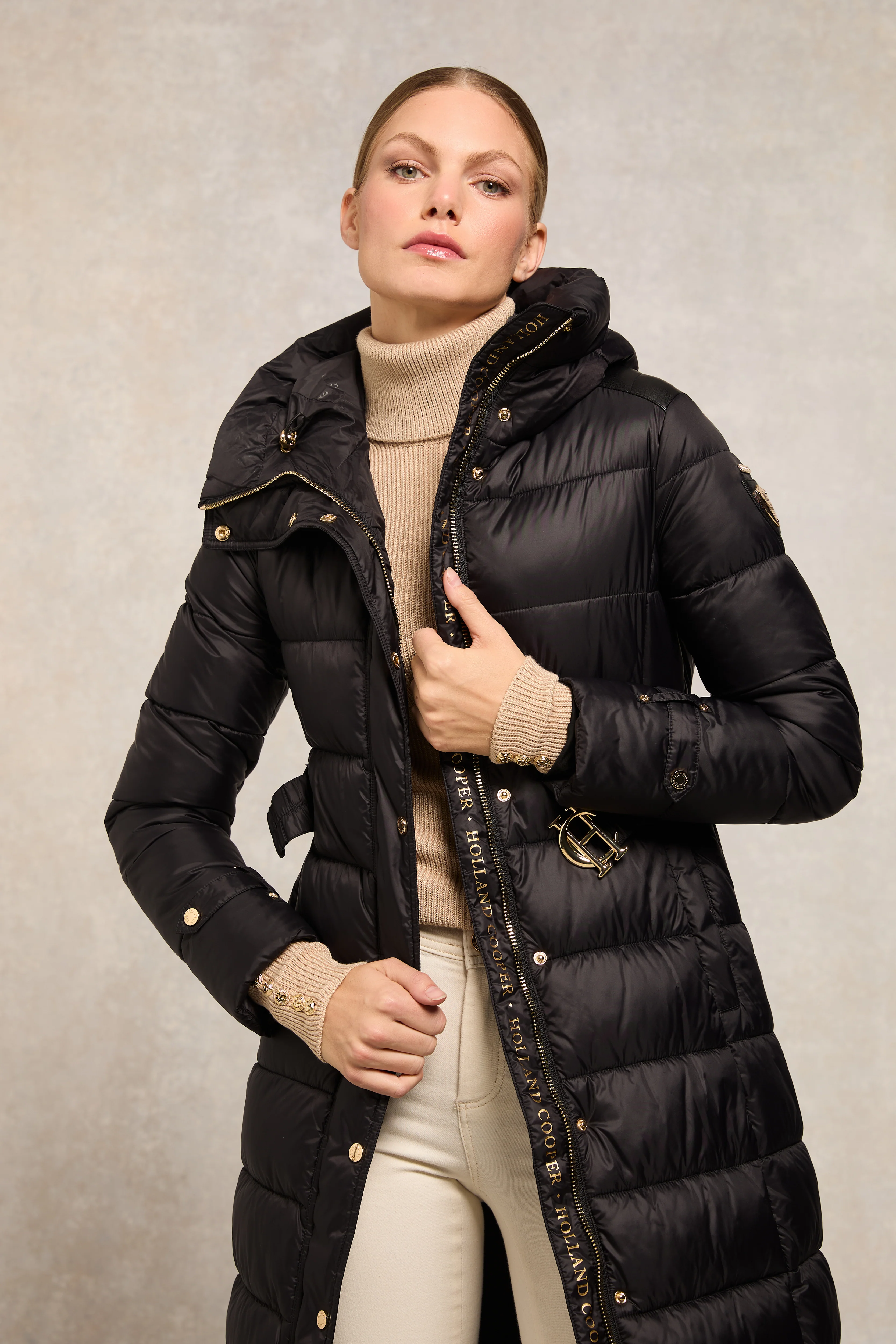 The Arosa Longline Coat (Black) - Image 8