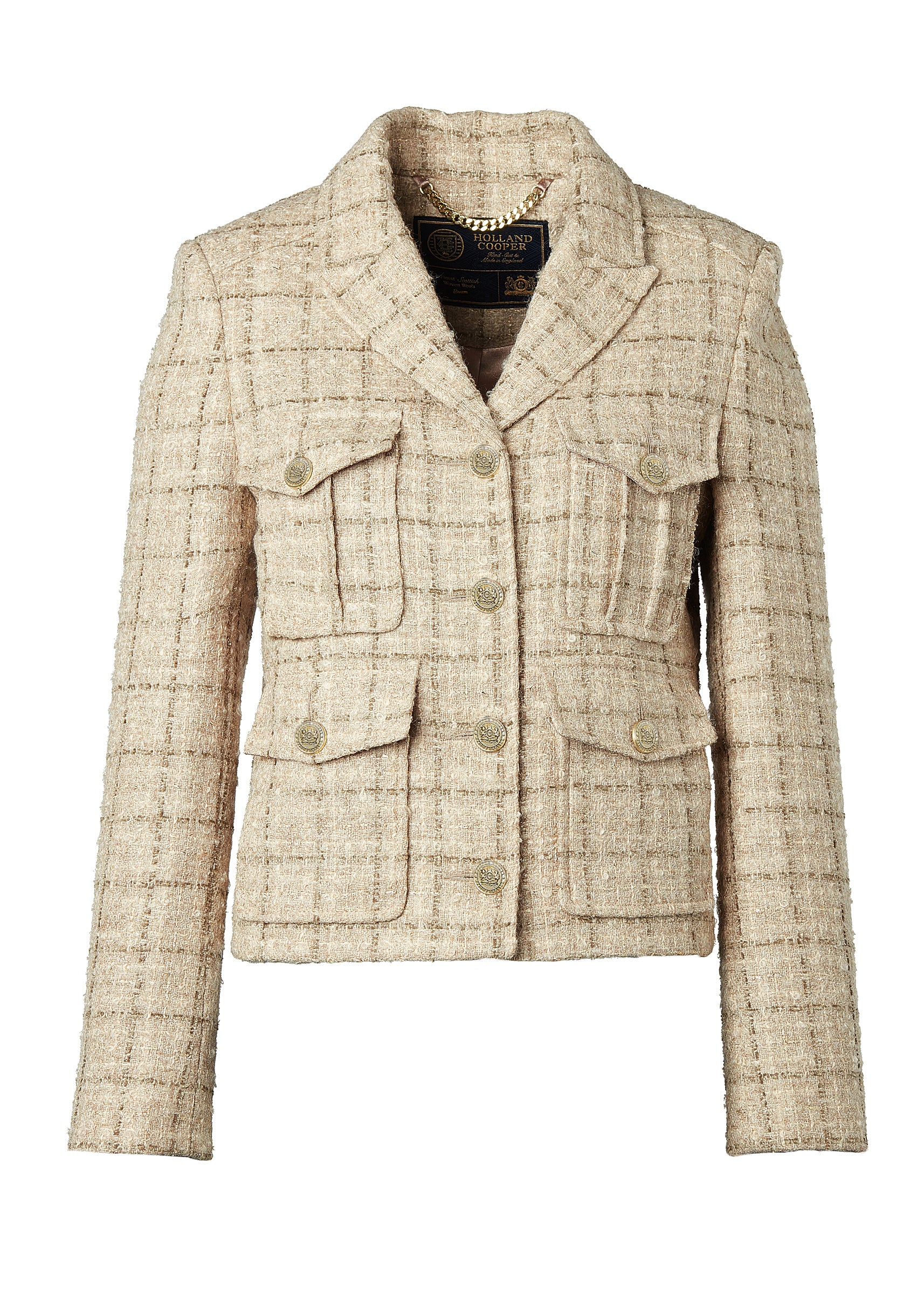 The Camel Sparkle Tweed Suit - Image 3