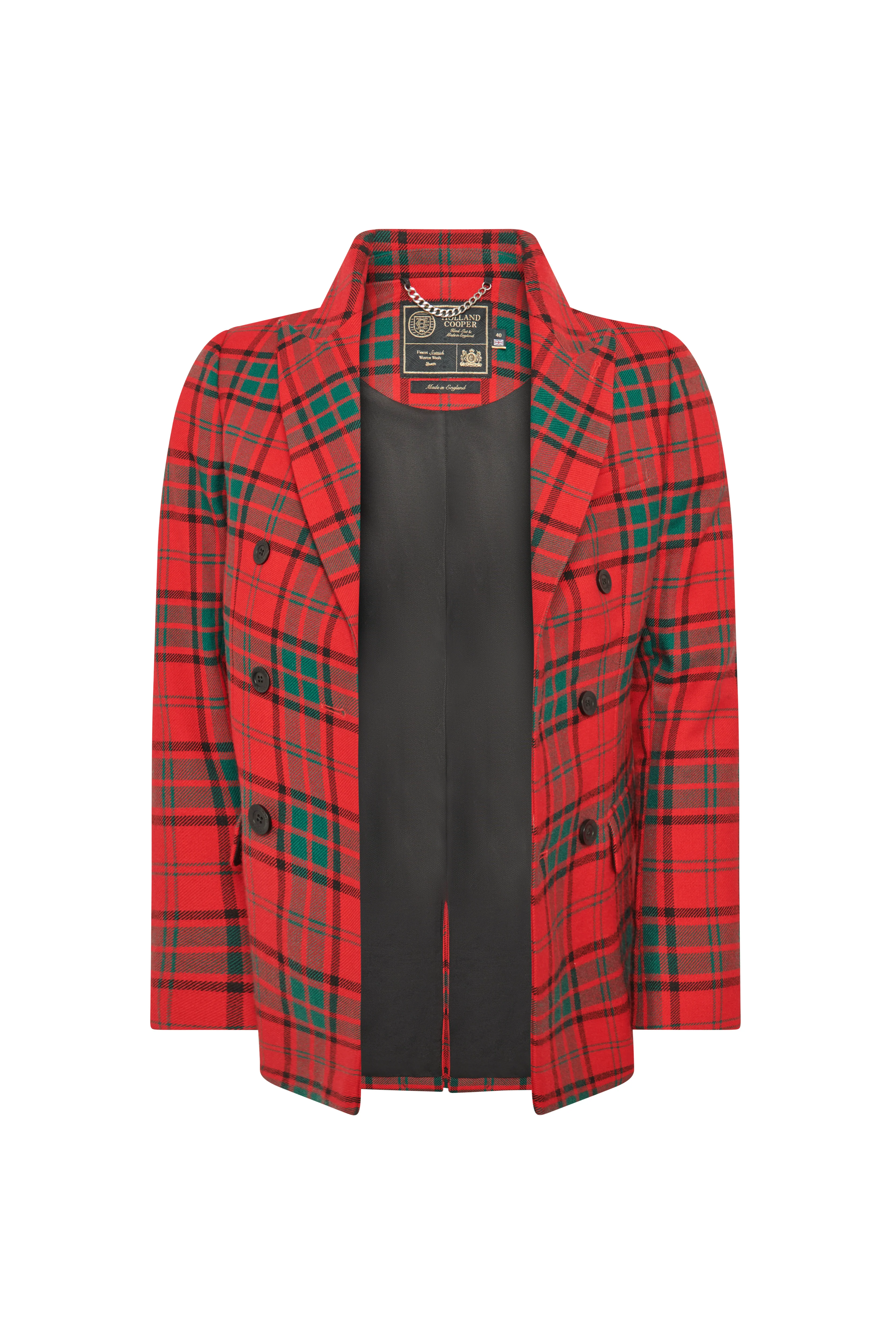 The Double Breasted Blazer (Red Tartan) - Image 5