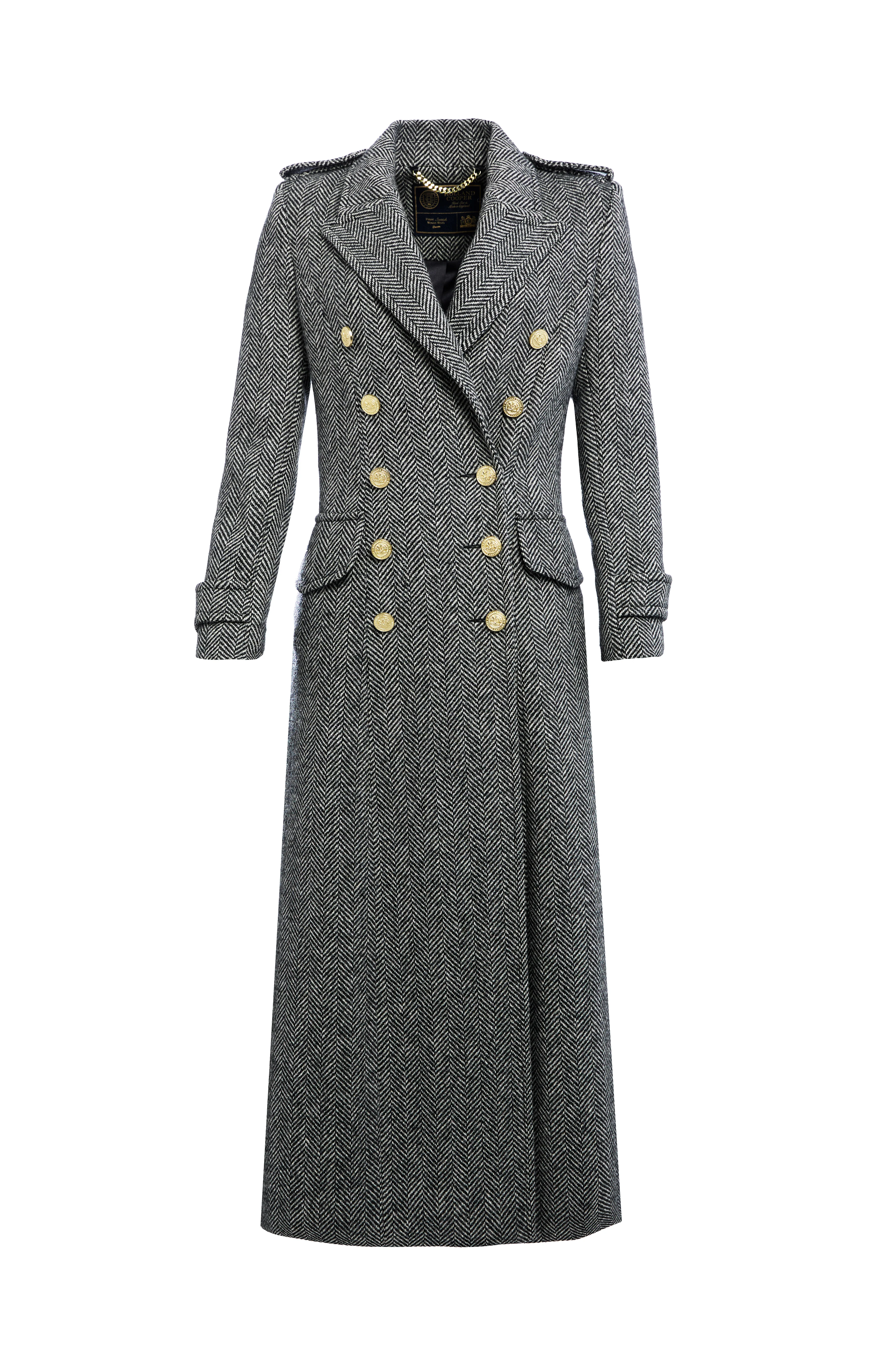 The Great Coat (Wide Tooth Black Herringbone) - Image 4
