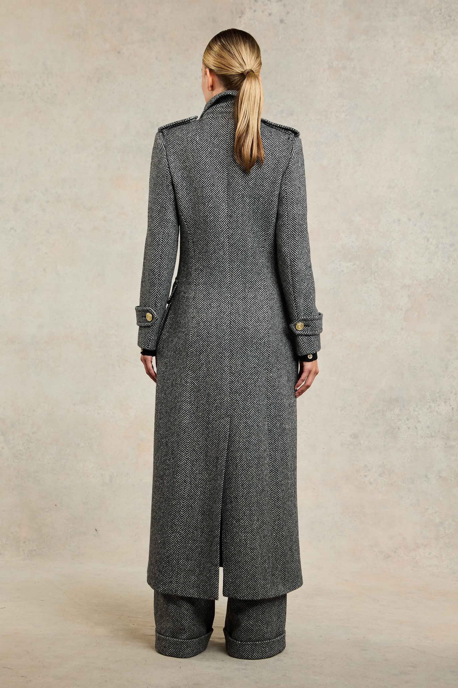 The Great Coat (Wide Tooth Black Herringbone) - Image 7