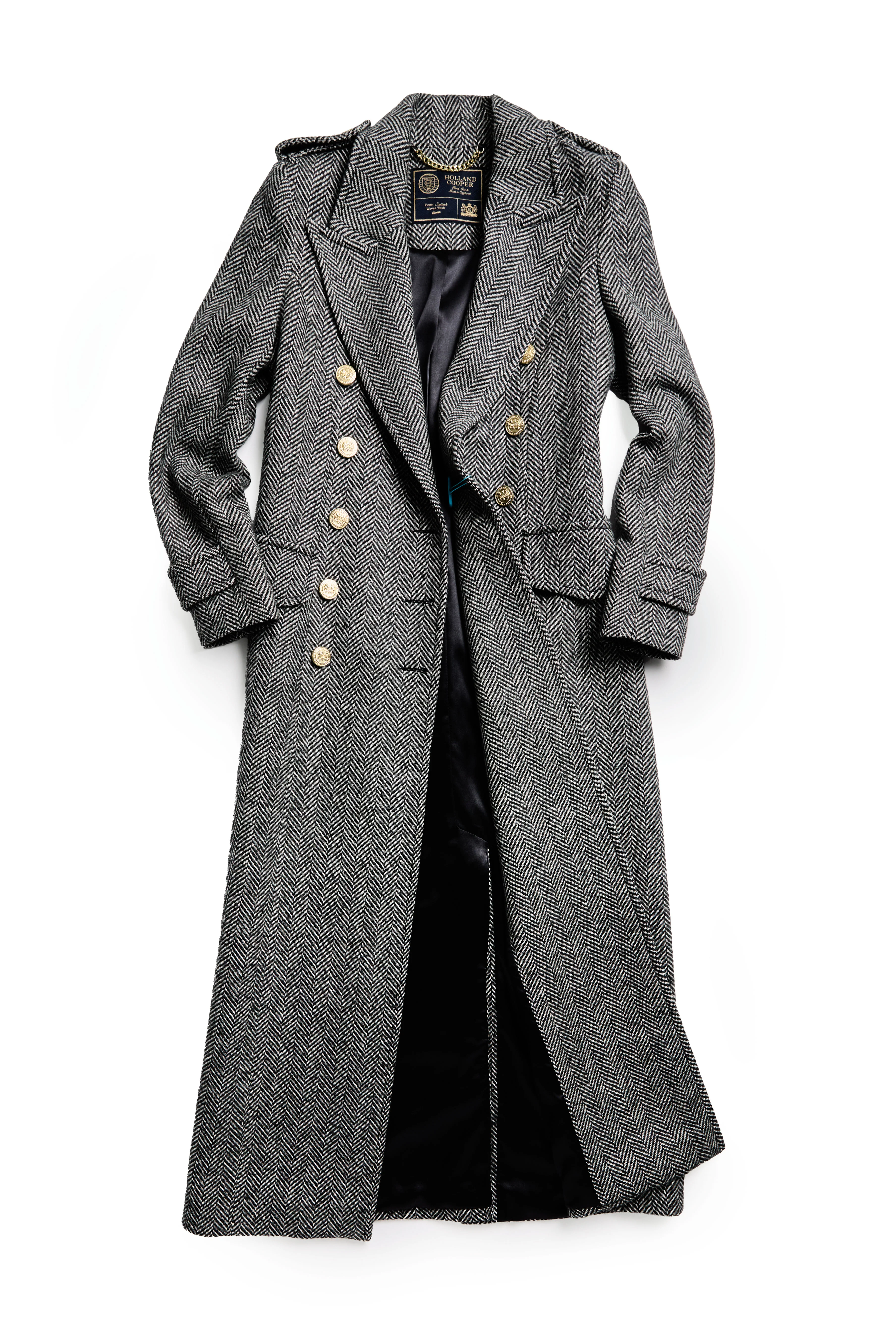 The Great Coat (Wide Tooth Black Herringbone) - Image 9
