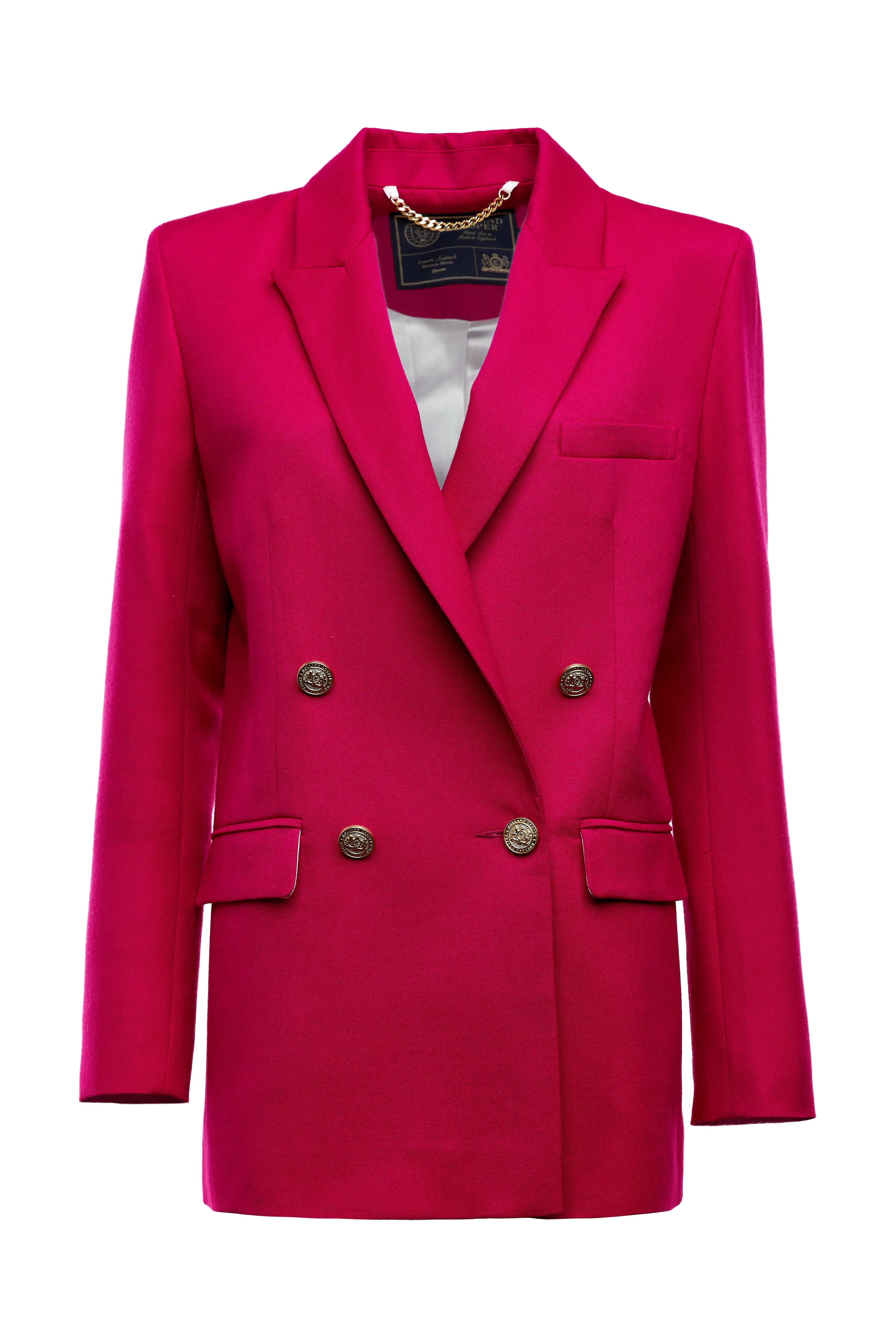 The Hot Pink Barathea Suit - Image 4